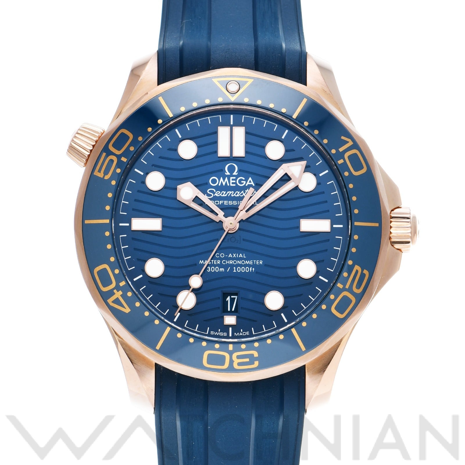 オメガ / OMEGA シーマスター ダイバー 300 コーアクシャル マスタークロノメーター 210.62.42.20.03.001 ブルー メンズ 時計 【中古】【wristwatch】