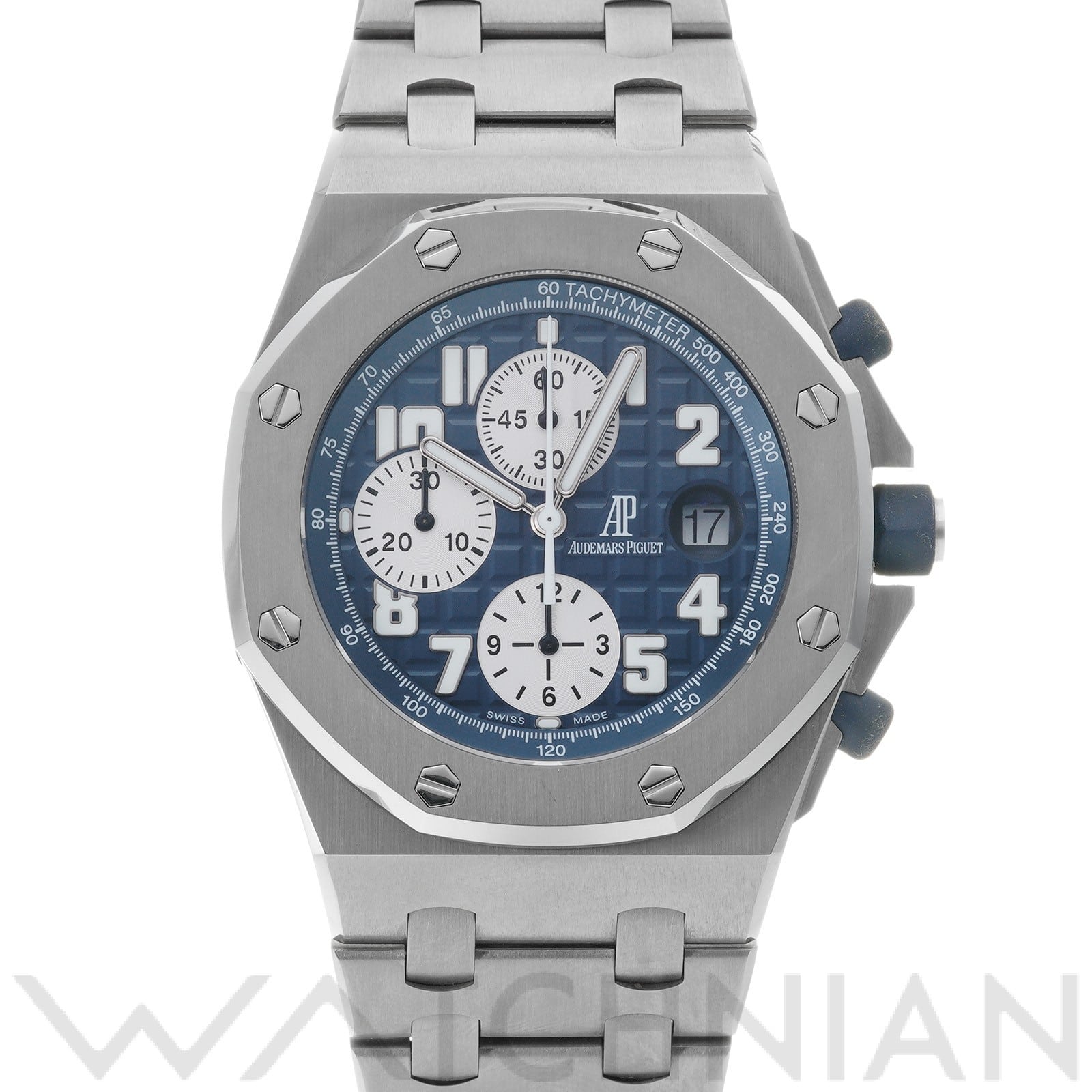 オーデマ ピゲ ロイヤルオーク オフショア クロノグラフ 26170TI.OO.1000TI.04 ブルー/シルバー メンズ 時計 【中古】【wristwatch】