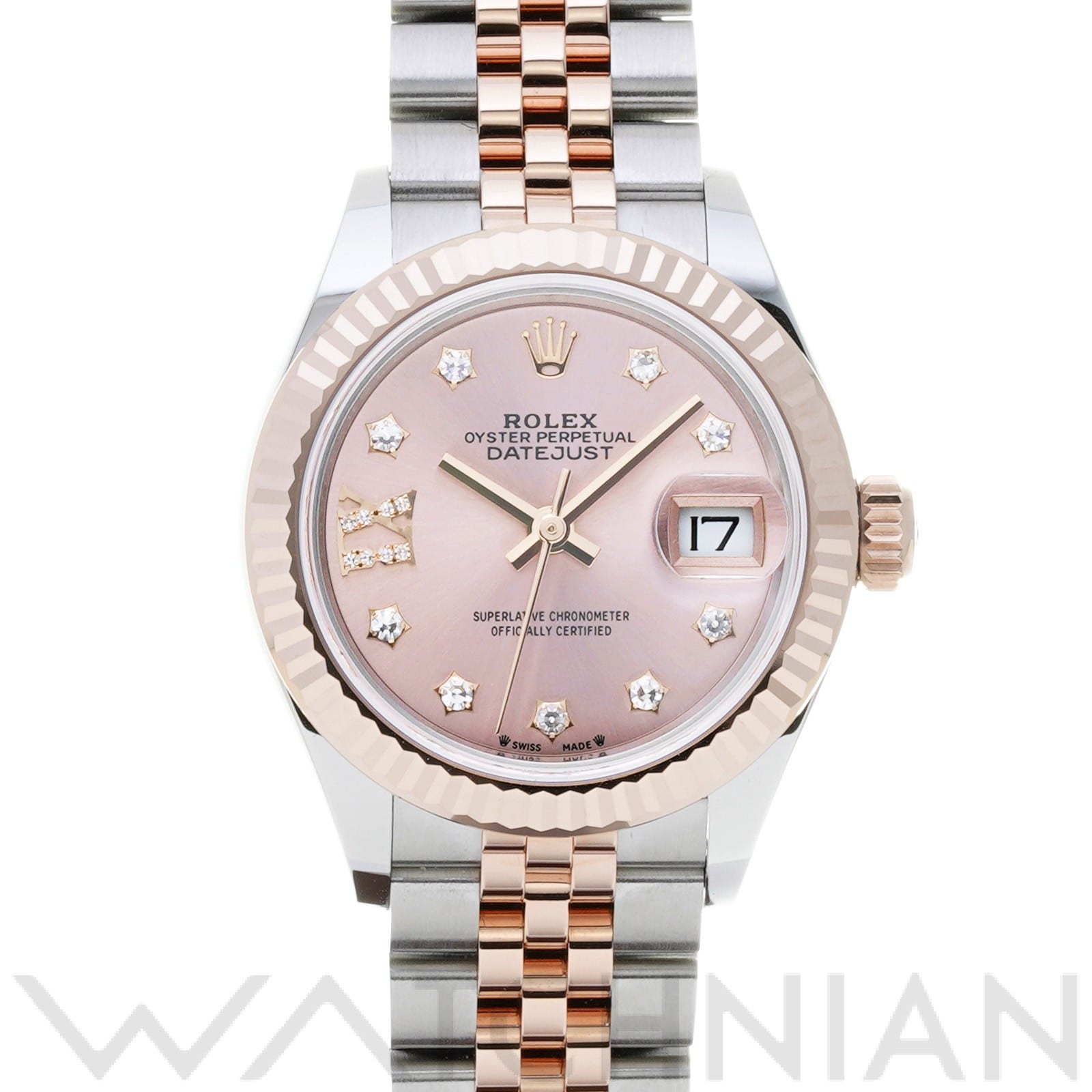 ロレックス レディ デイトジャスト 28 279171G ピンク/ダイヤモンド レディース 時計 【中古】【wristwatch】