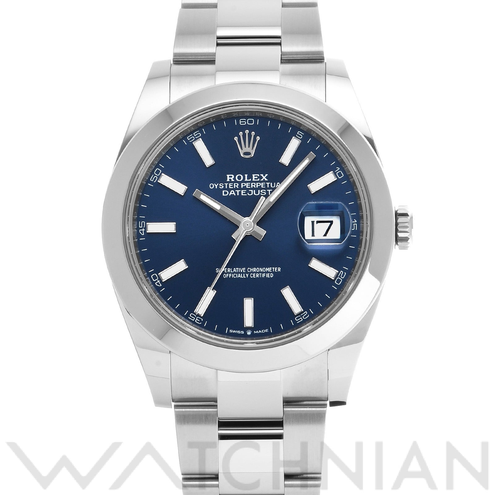 ロレックス / ROLEX デイトジャスト 41 126300 ブライトブルー メンズ 時計 【中古】【wristwatch】