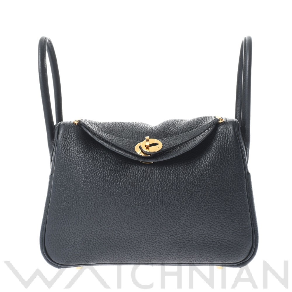 リンディ 26 2WAY ブラック(黒)/ゴールド金具 トリヨンクレマンス HERMES エルメス レディース 【中古】