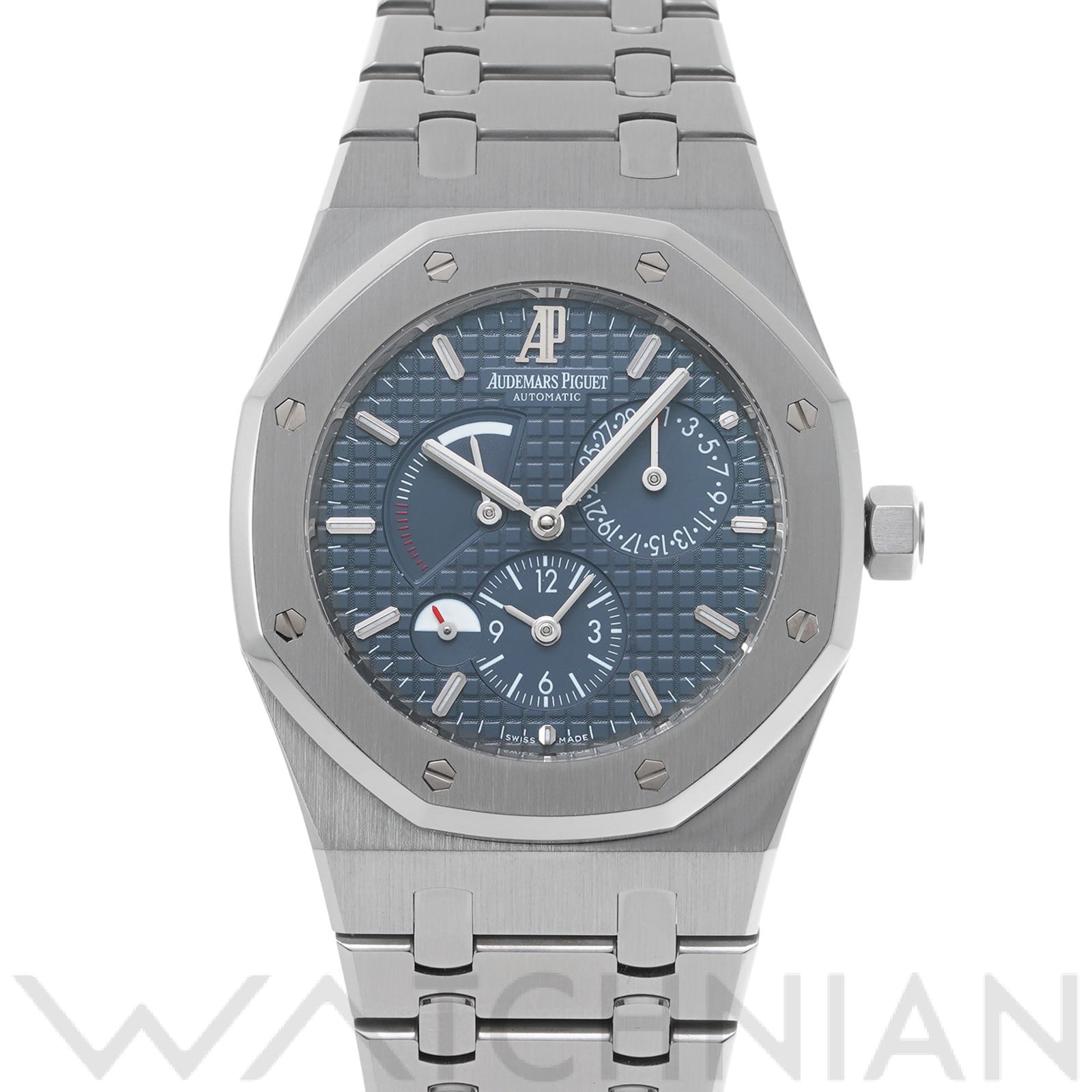 オーデマ ピゲ ロイヤルオーク デュアルタイム 26120ST.OO.1220ST.02 ブルー メンズ 時計 【中古】【wristwatch】