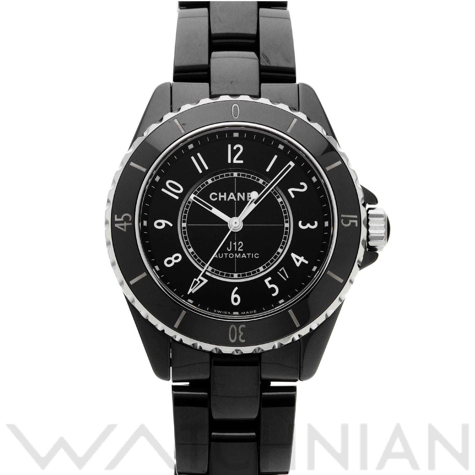 シャネル / CHANEL J12 38 H5697 ブラックラッカー メンズ 時計 【中古】【wristwatch】