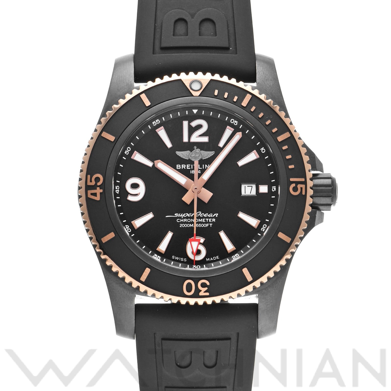 ブライトリング / BREITLING スーパーオーシャン オートマチック 46 ブラックスチール U17368221B1S1 ブラック メンズ 時計 【中古】【wristwatch】