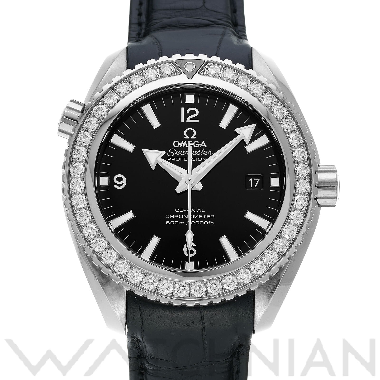 シーマスター プラネットオーシャン 600 コーアクシャル 232.18.46.21.01.001 ブラック オメガ OMEGA メンズ 【中古】