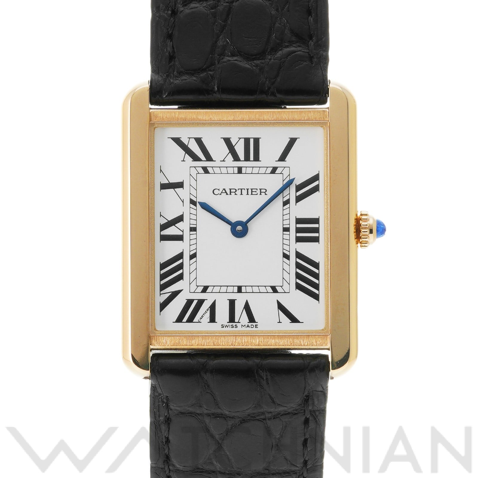 タンクソロ LM W5200004 シルバー カルティエ CARTIER メンズ 【中古】