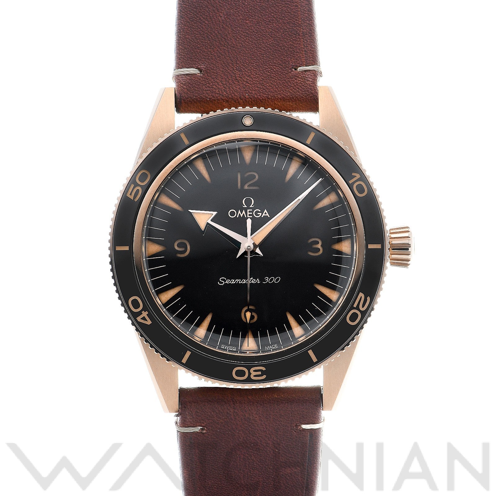 オメガ / OMEGA シーマスター 300 コーアクシャル マスタークロノメーター 41ミリ 234.92.41.21.10.001 ブラウン メンズ 時計 【中古】【wristwatch】