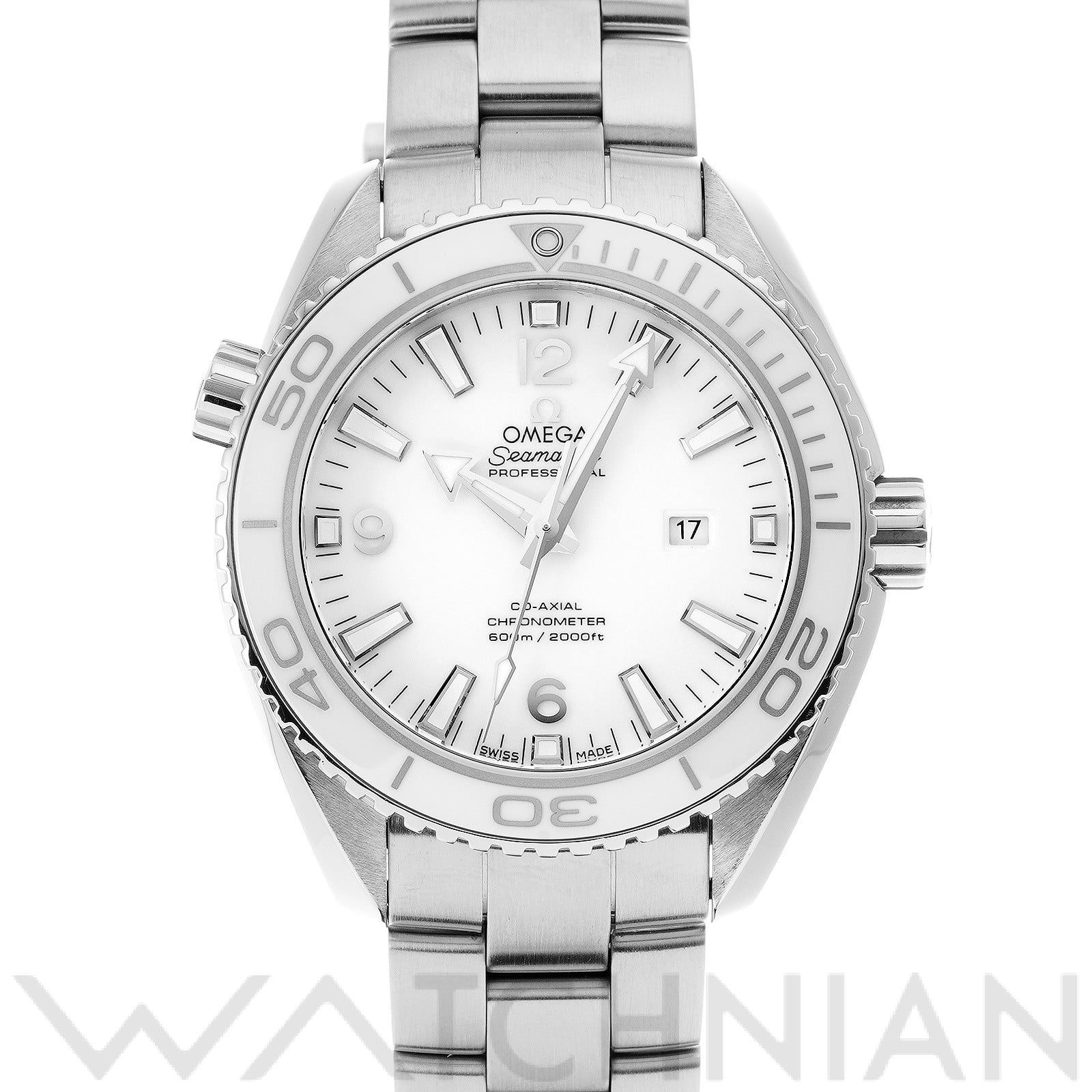 オメガ / OMEGA シーマスター プラネットオーシャン 600 コーアクシャル 232.30.38.20.04.001 ホワイト ユニセックス 時計 【中古】【wristwatch】
