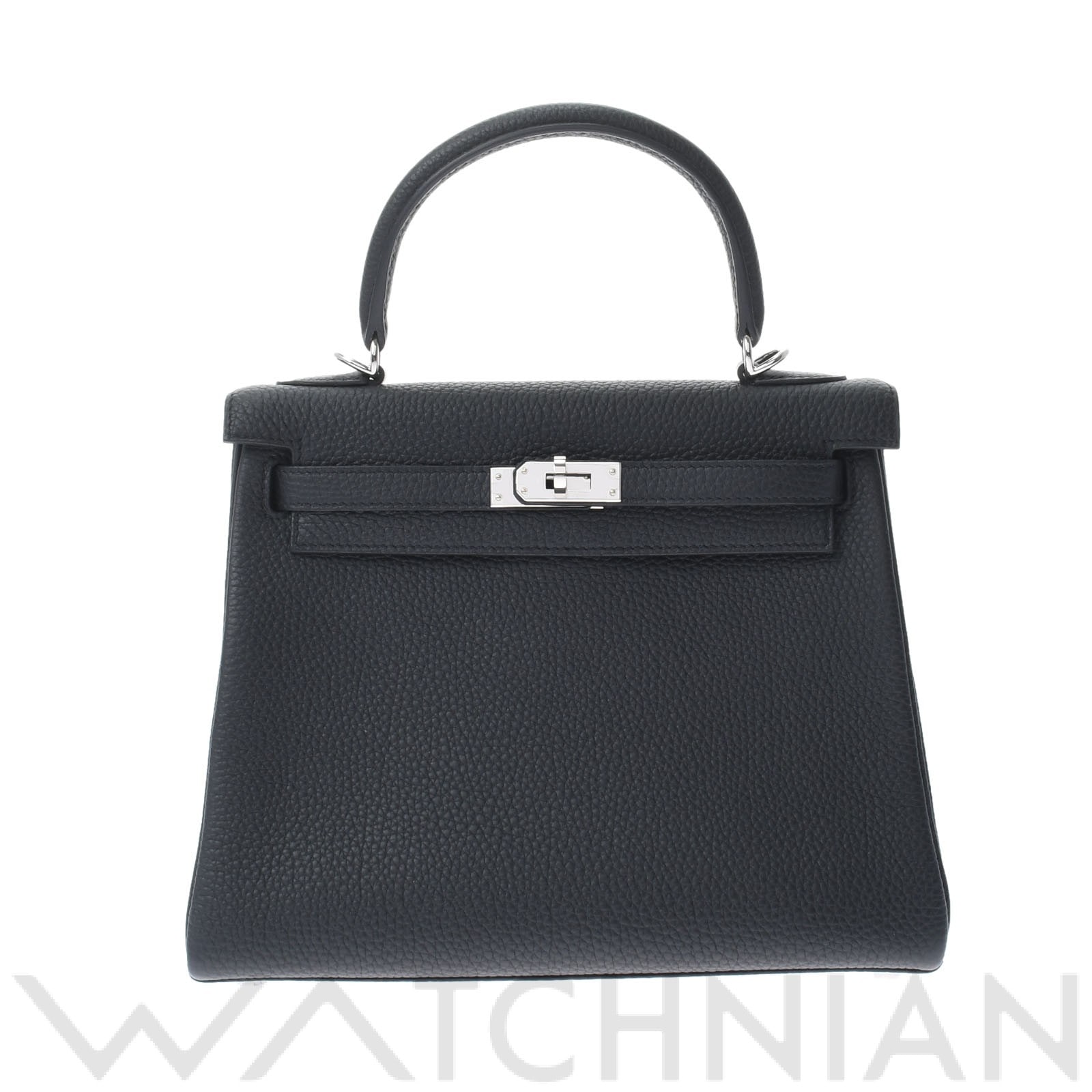 エルメス / HERMES ケリー 25 内縫い 2WAY 黒/パラジウム金具 トゴ レディース バッグ 【未使用】【bag】