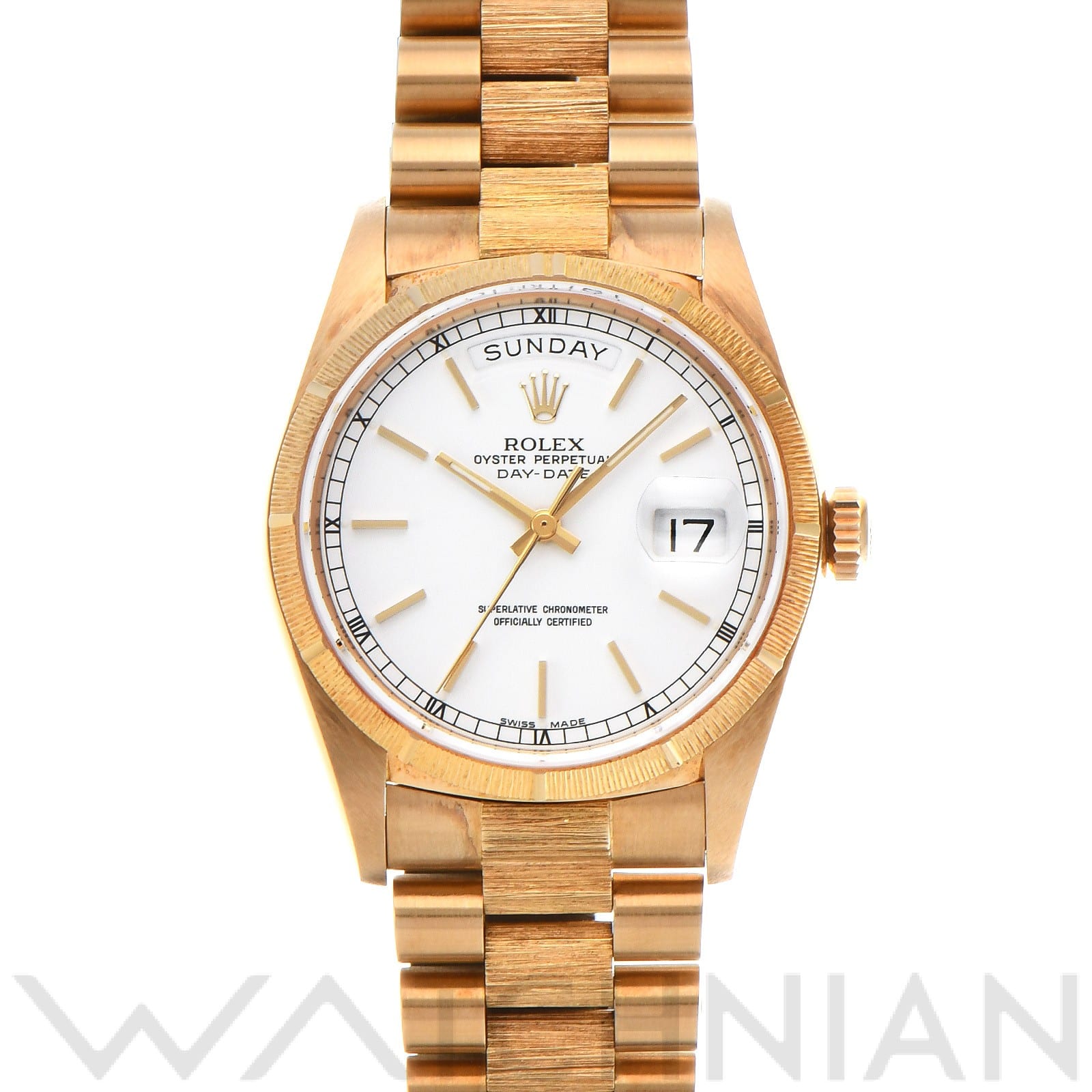 ロレックス デイデイト 36 18078 ホワイト メンズ 時計 【中古】【wristwatch】