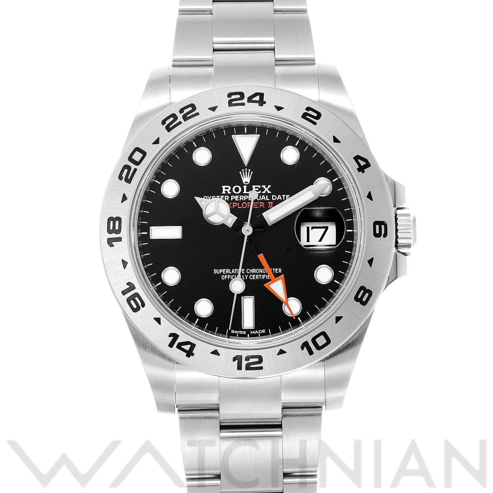 ロレックス エクスプローラーII 216570 ブラック メンズ 時計 【中古】【wristwatch】