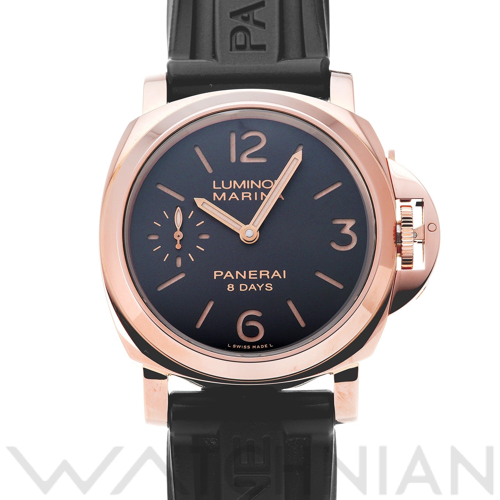 ルミノール マリーナ 8デイズ オロロッソ PAM00511 P番(2013年製造) ブラウン パネライ OFFICINE PANERAI メンズ 【中古】