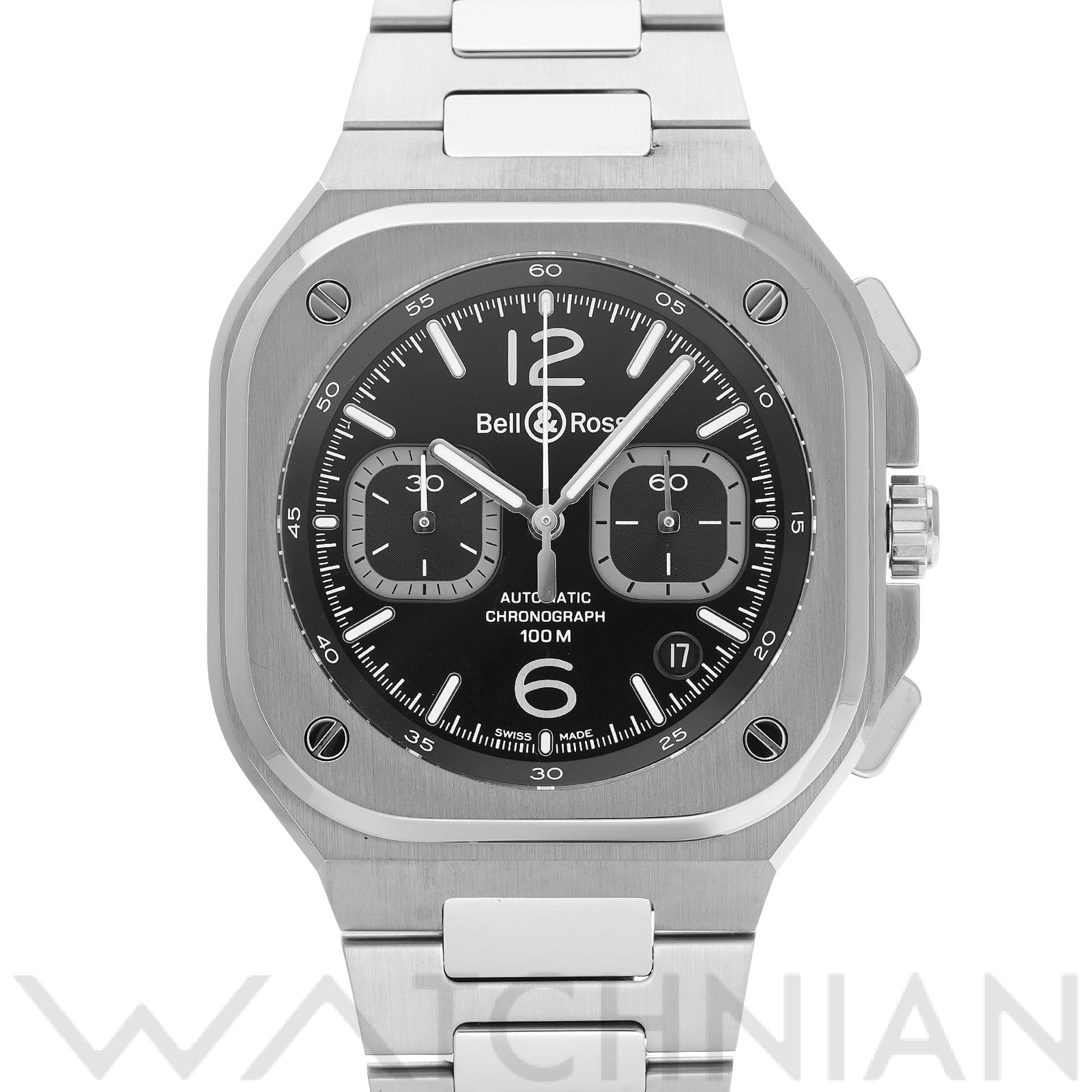 ベル＆ロス / Bell & Ross BR 05 クロノ ブラックスチール BR05C-BL-ST/SST ブラック メンズ 時計 【中古】【wristwatch】
