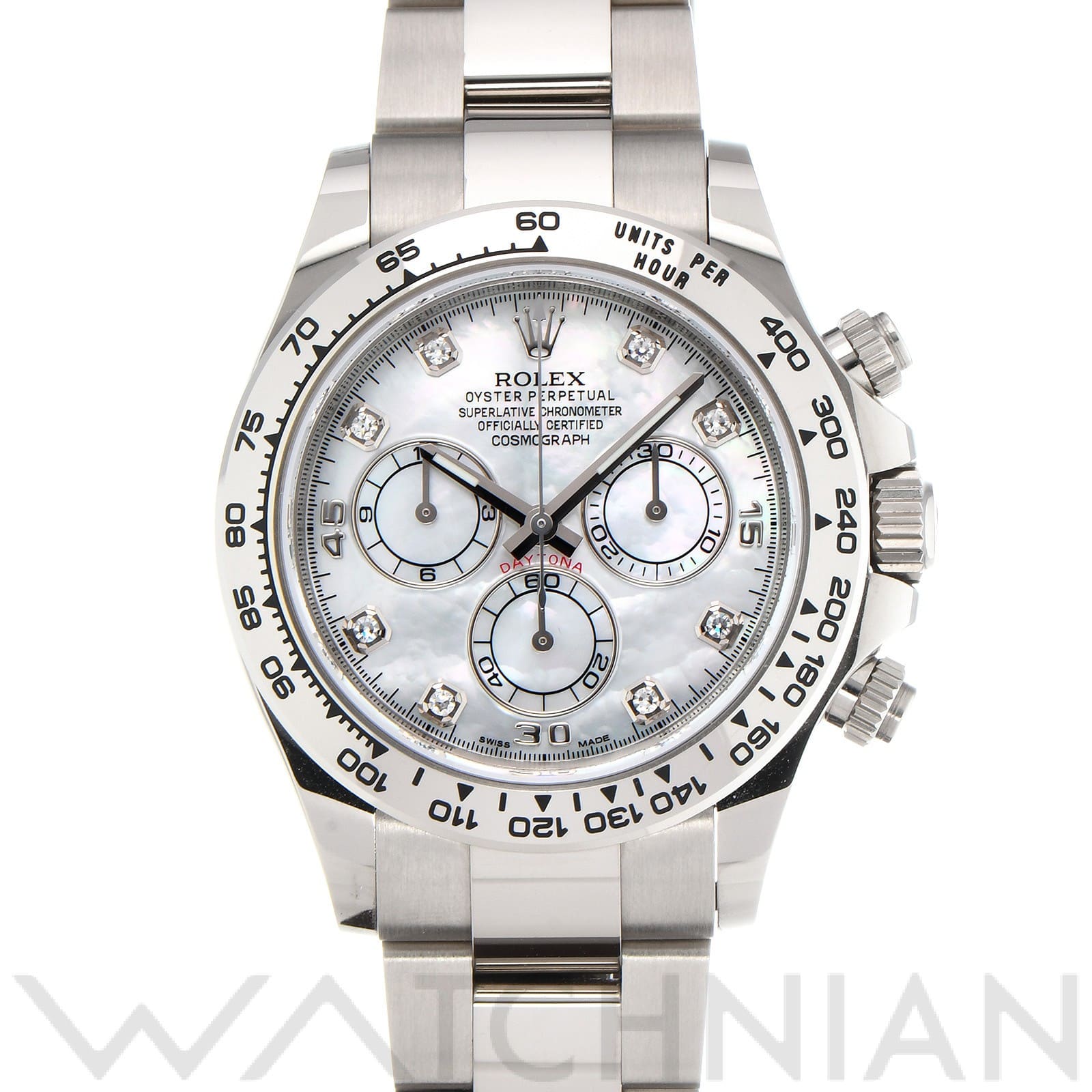 ロレックス コスモグラフ デイトナ 116509NG ホワイトシェル/ダイヤモンド メンズ 時計 【中古】【wristwatch】
