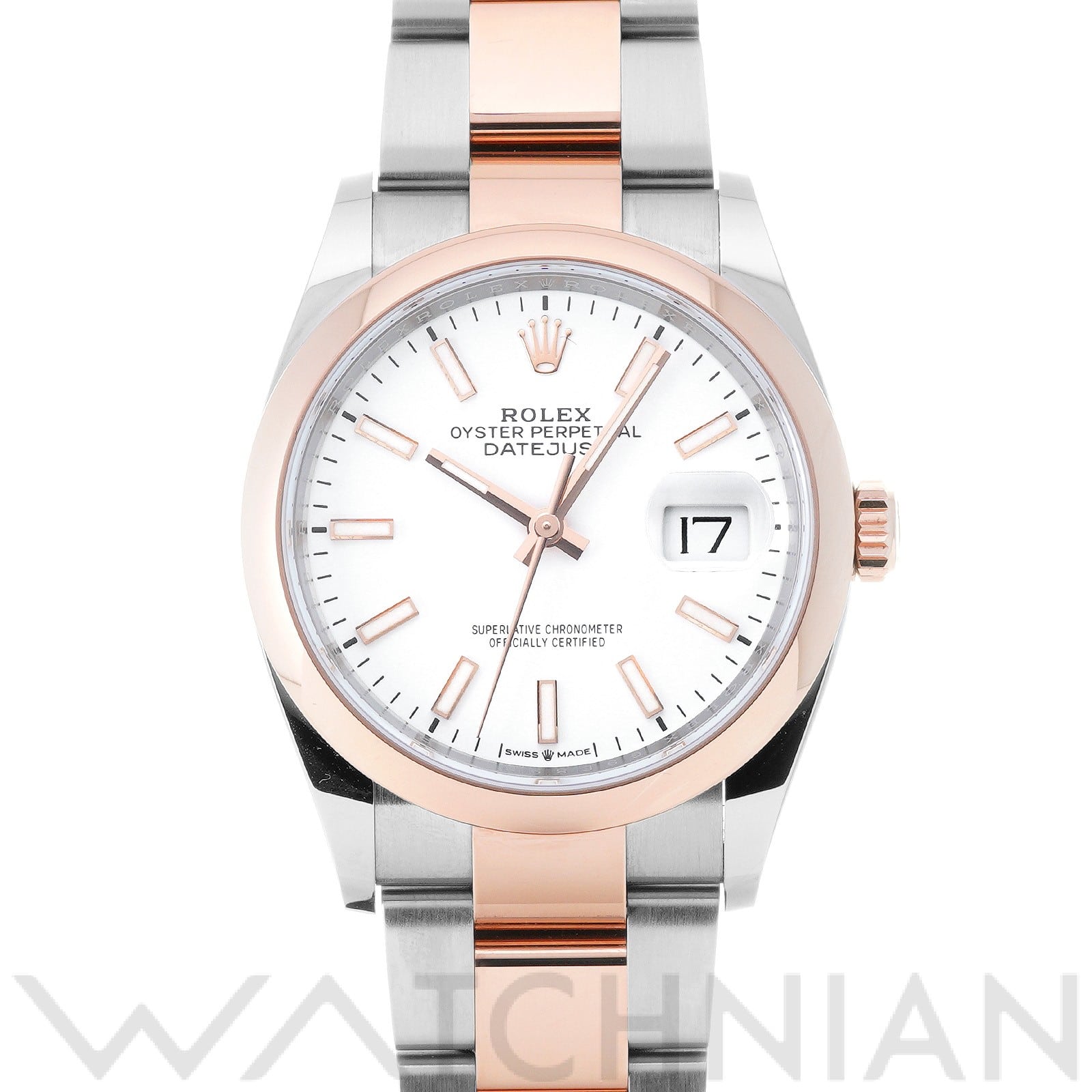 ロレックス デイトジャスト 36 126201 ホワイト メンズ 時計 【中古】【wristwatch】