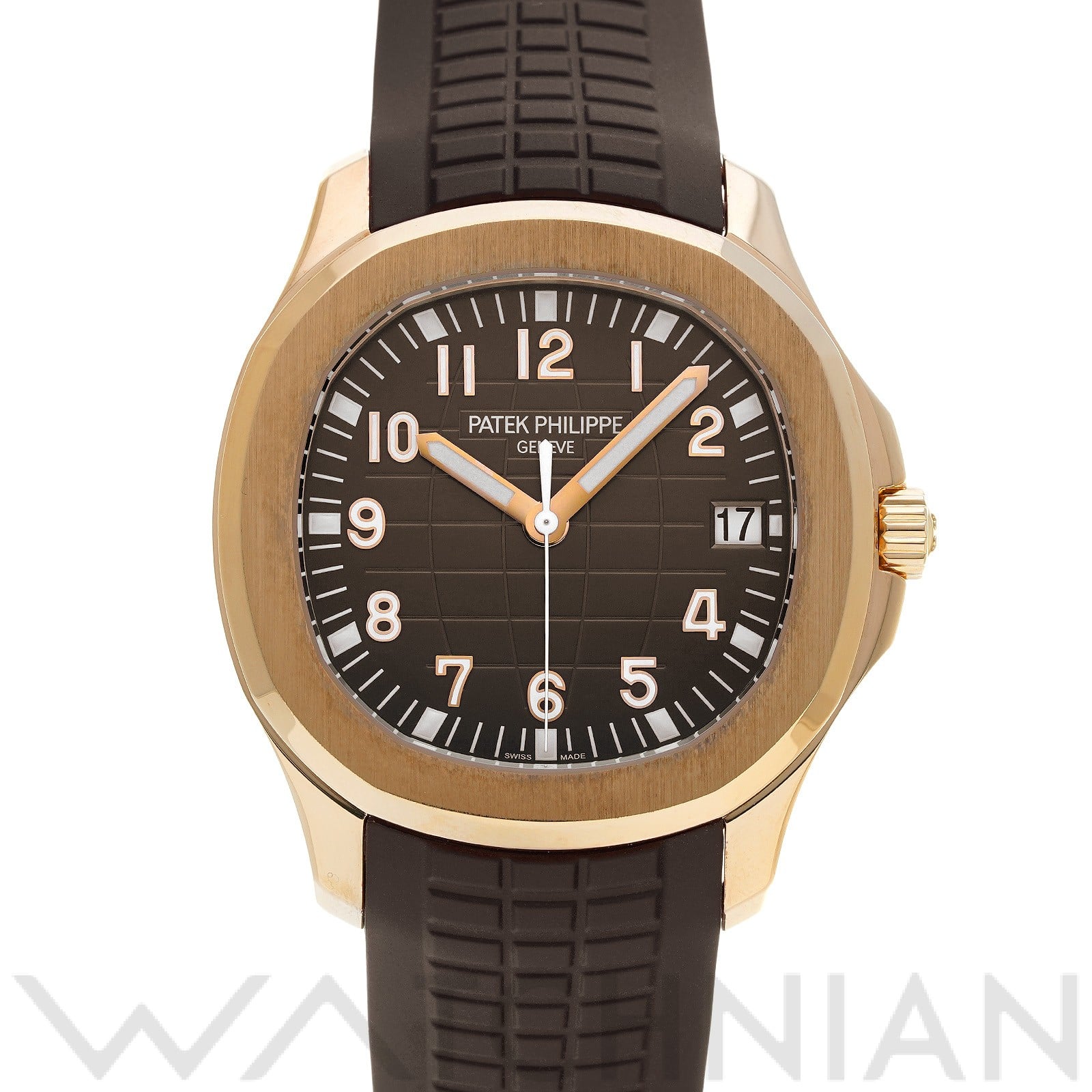 パテック フィリップ / PATEK PHILIPPE アクアノート 5167R-001 ブラウン・エンボス メンズ 時計 【中古】【wristwatch】