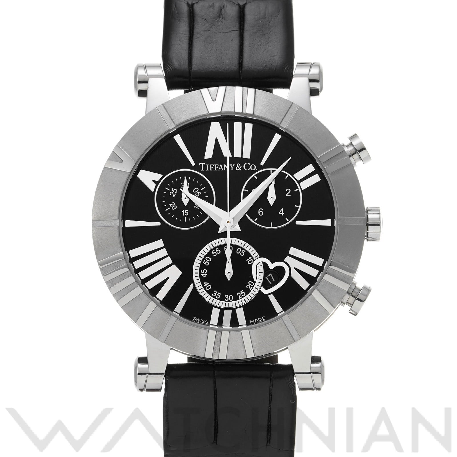 ティファニー アトラス クロノグラフ Z1301.32.11A10A71A ブラック ユニセックス 時計 【中古】【wristwatch】