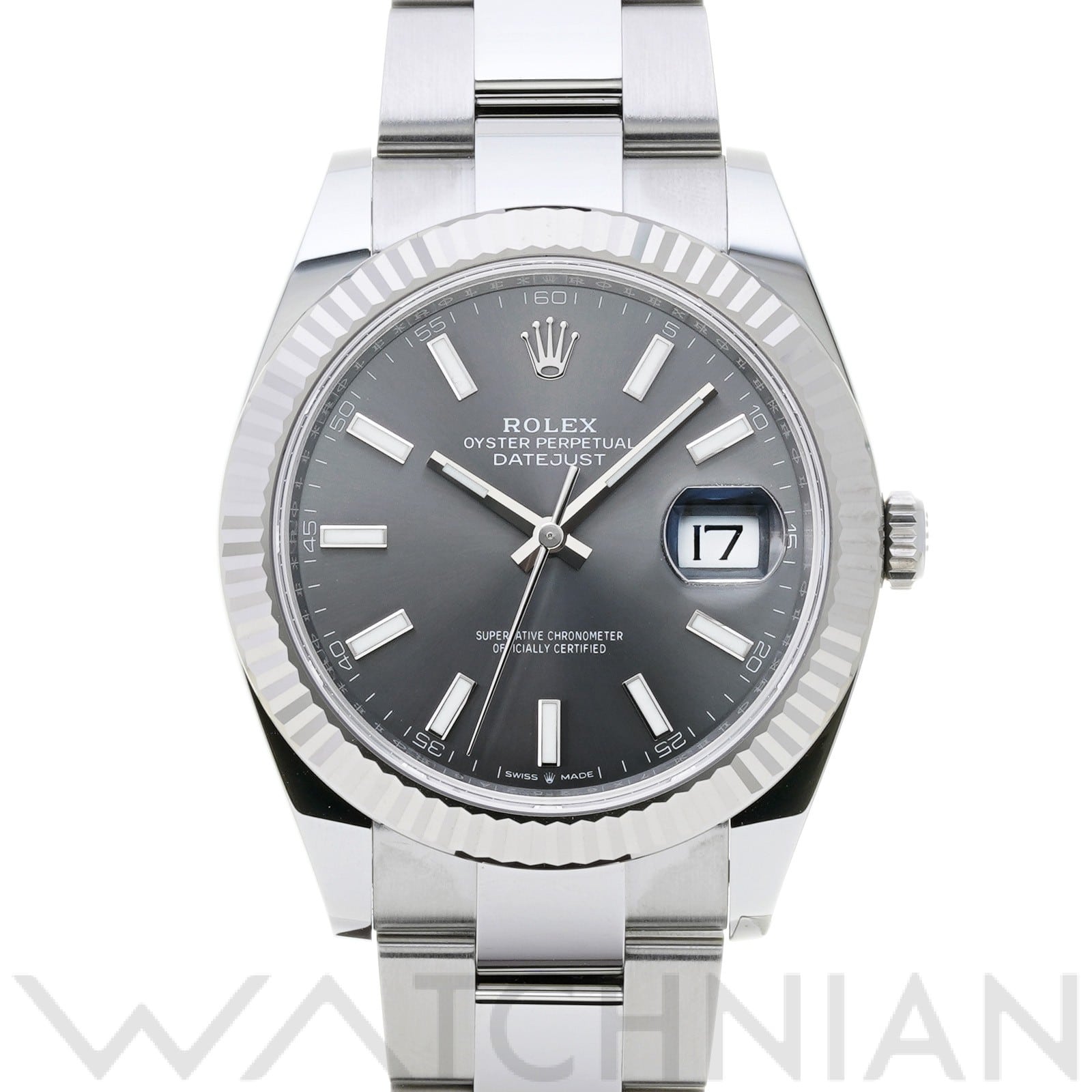 ロレックス デイトジャスト 41 126334 スレートグレー メンズ 時計 【中古】【wristwatch】