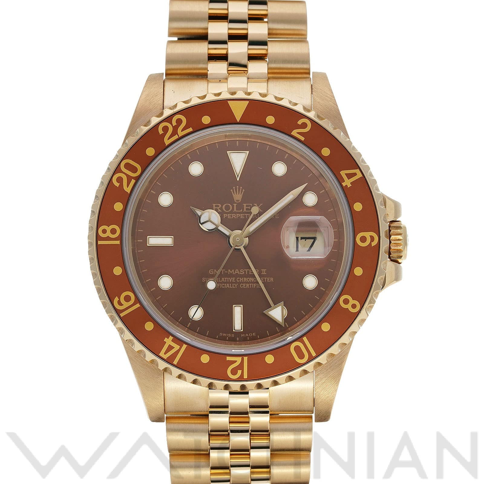 ロレックス GMTマスターII 16718 ブラウン メンズ 時計 【中古】【wristwatch】