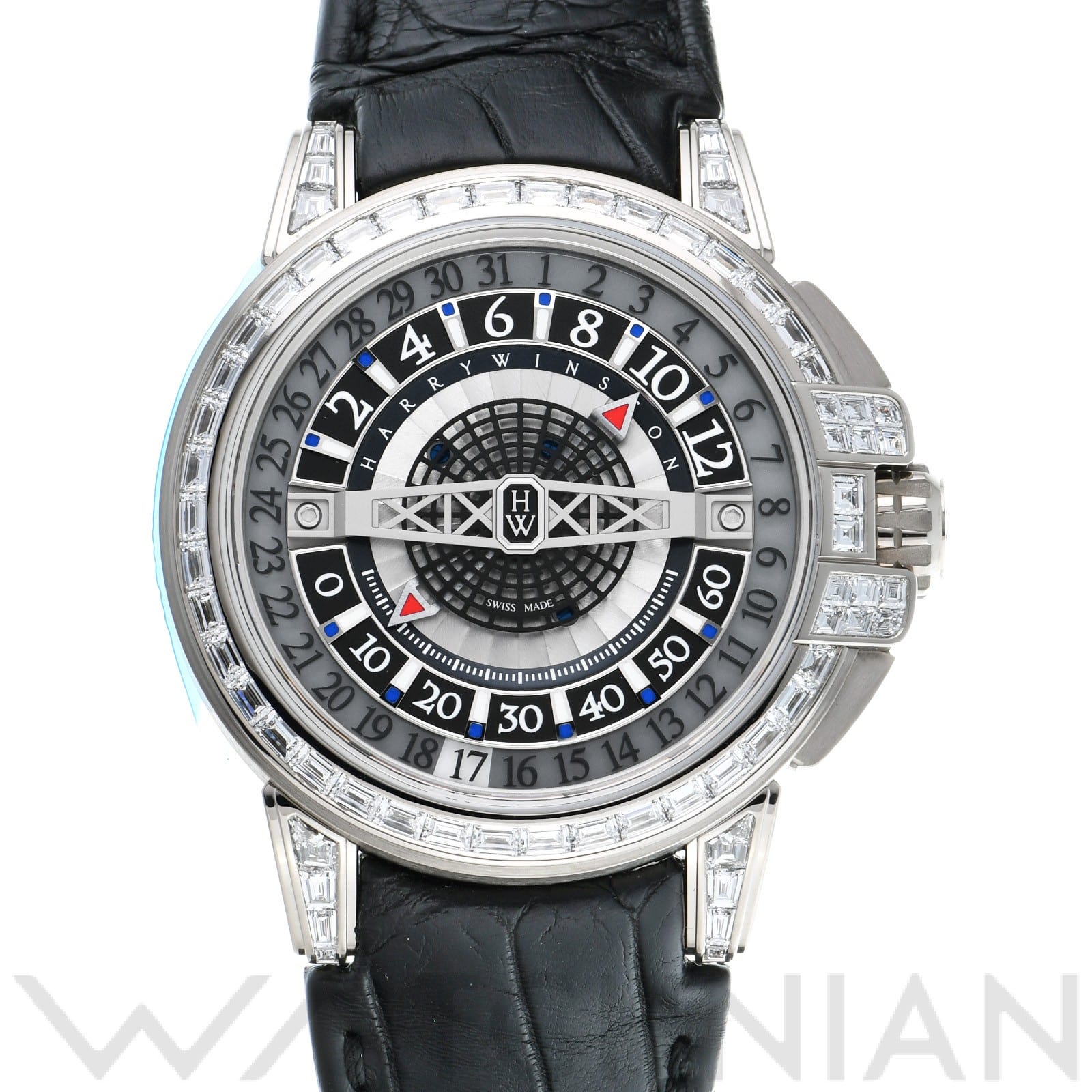 ハリー ウィンストン オーシャン レトログラード オートマティック 42mm OCEAHR42WW001 スケルトン メンズ 時計 【中古】【wristwatch】