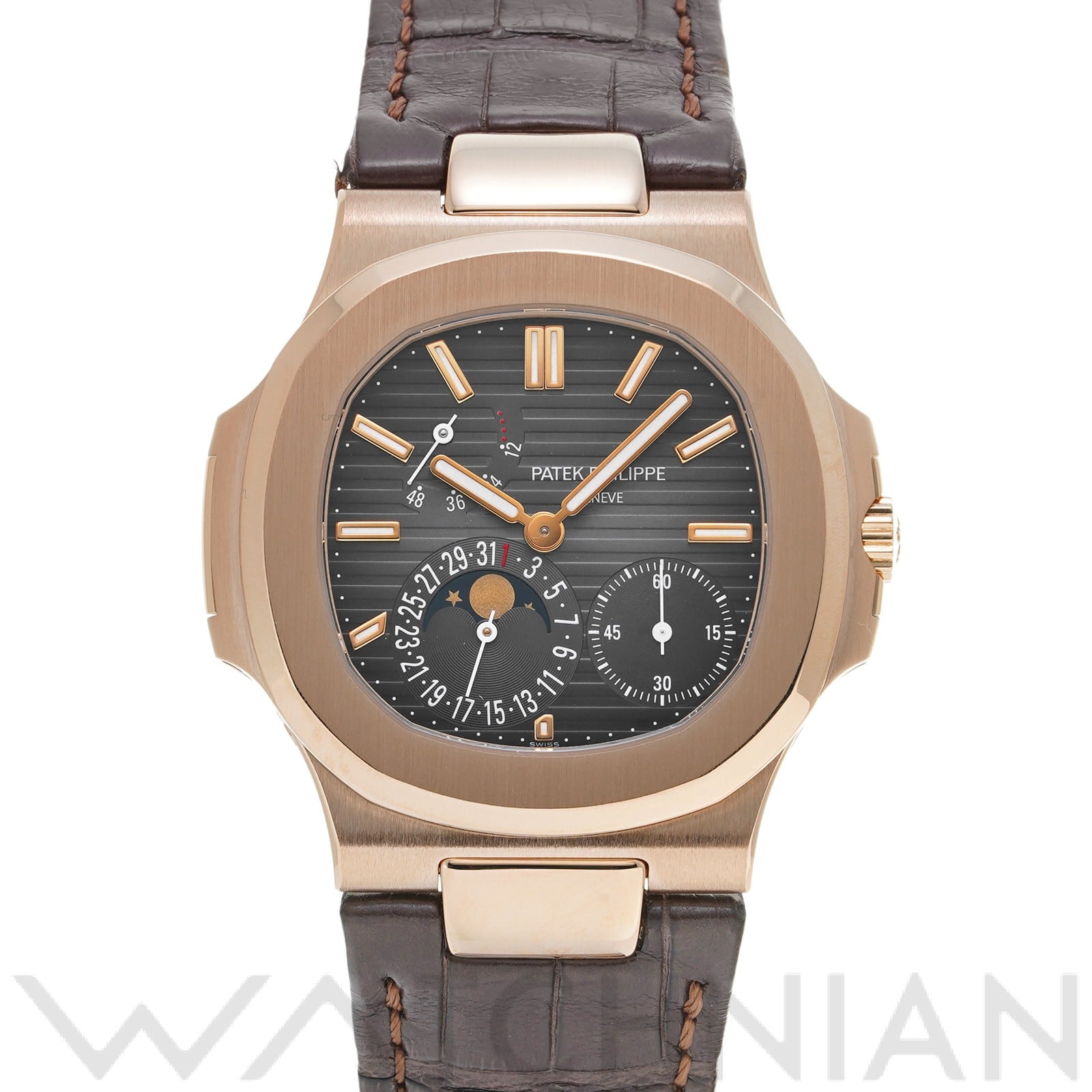 ノーチラス 5712R-001 ブラック・ブラウン パテック フィリップ PATEK PHILIPPE メンズ 【中古】
