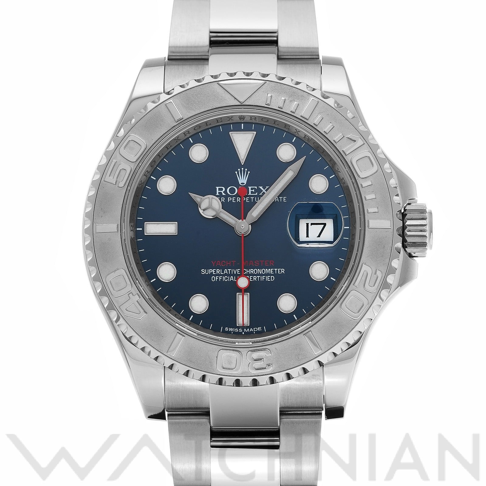 ヨットマスター 40 116622 ランダムシリアル ブルー ロレックス ROLEX メンズ 【中古】