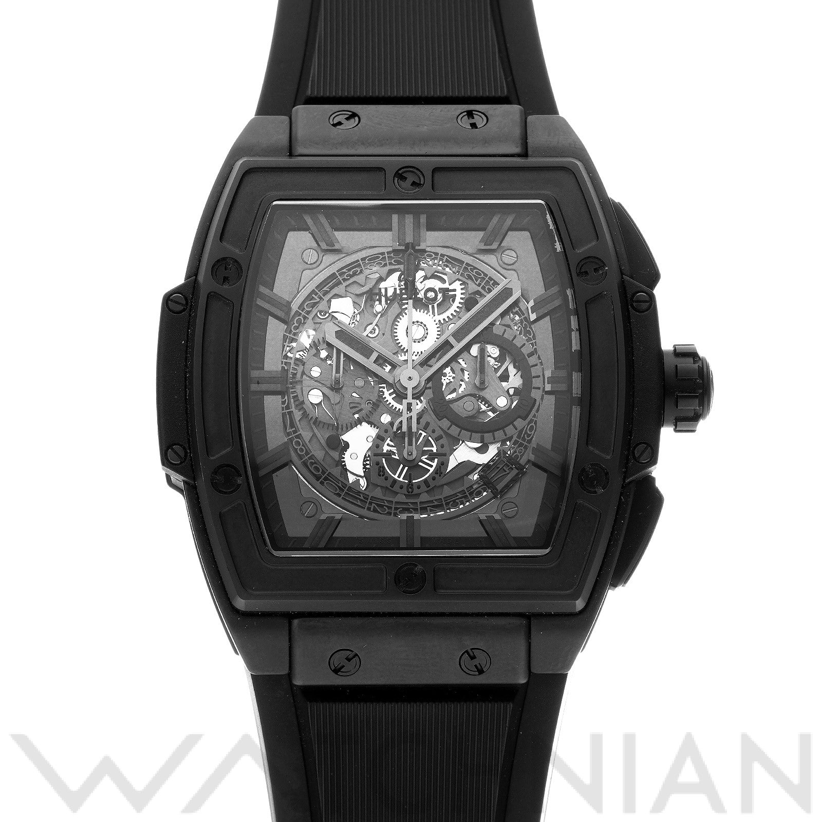 スピリット オブ ビッグバン オールブラック 601.CI.0110.RX マットブラックスケルトン ウブロ HUBLOT メンズ 【中古】