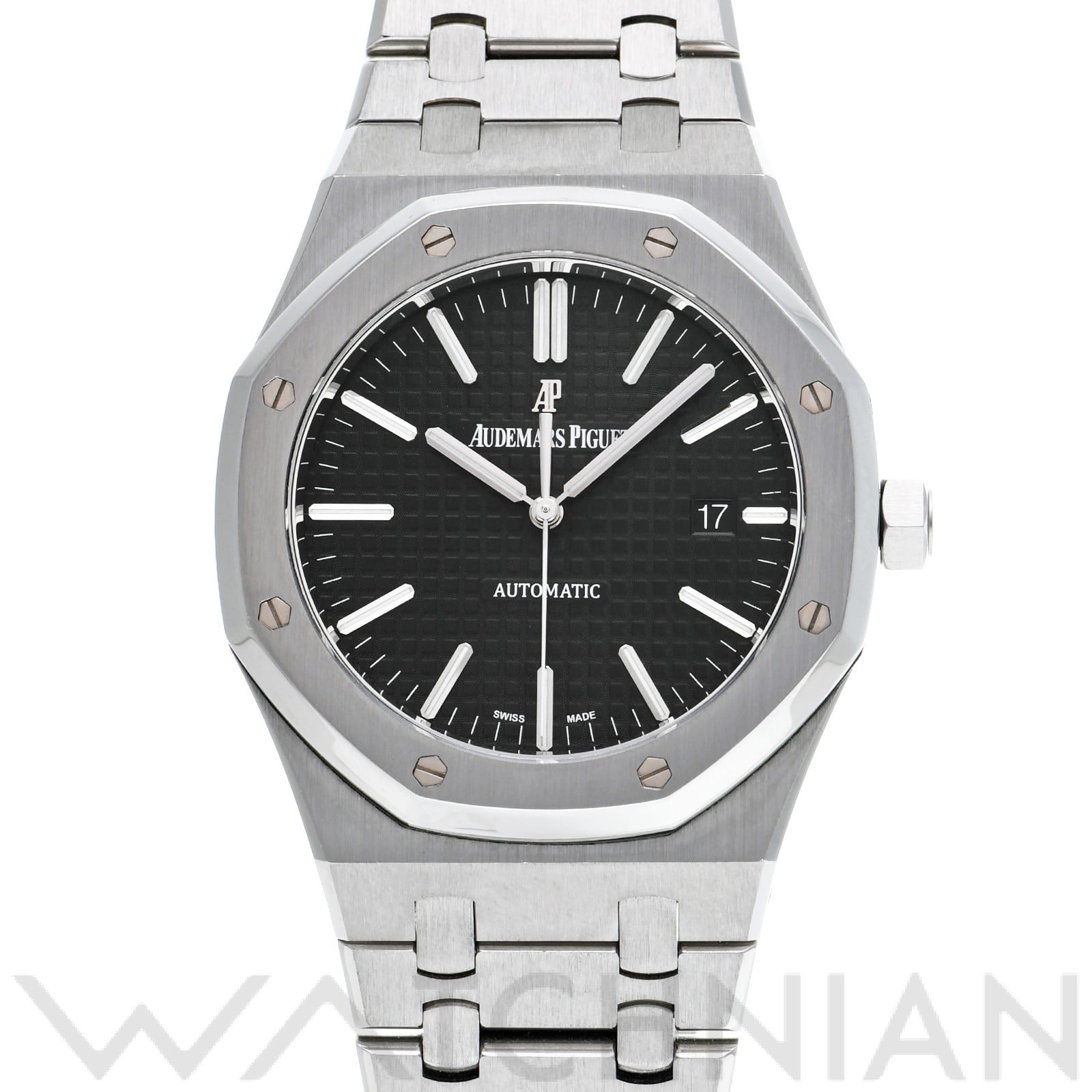 オーデマ ピゲ ロイヤルオーク 15400ST.OO.1220ST.01 ブラック メンズ 時計 【中古】【wristwatch】