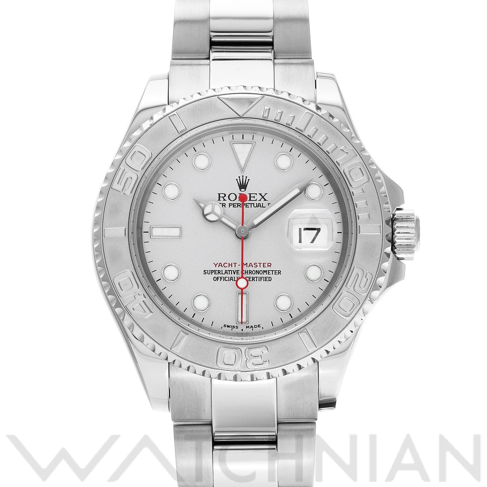 ヨットマスター ロレジウム 16622 F番(2004年頃製造) グレー ロレックス ROLEX メンズ 【中古】