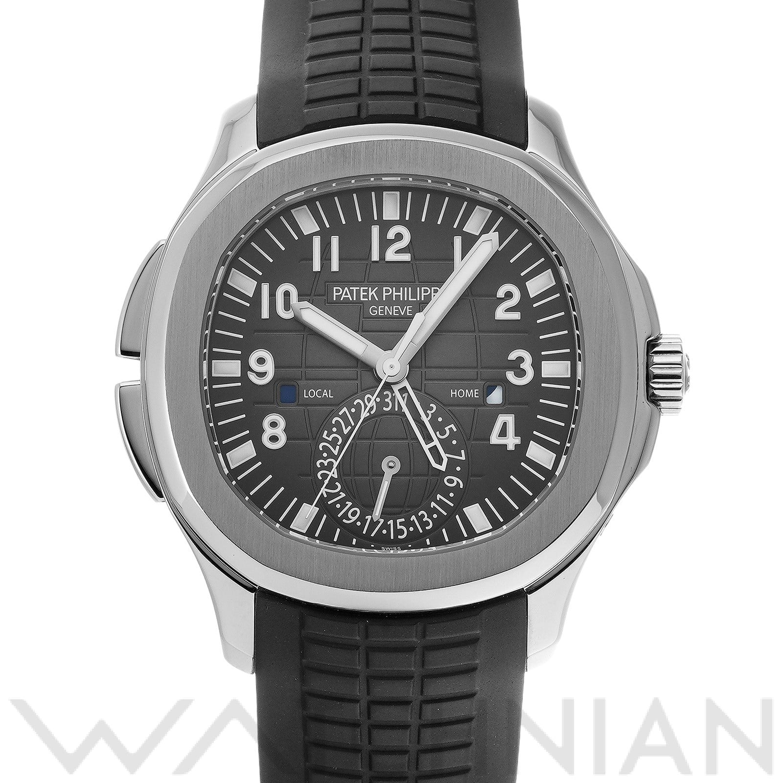 パテック フィリップ / PATEK PHILIPPE アクアノート トラベルタイム 5164A-001 ブラック・エンボス メンズ 時計 【中古】【wristwatch】