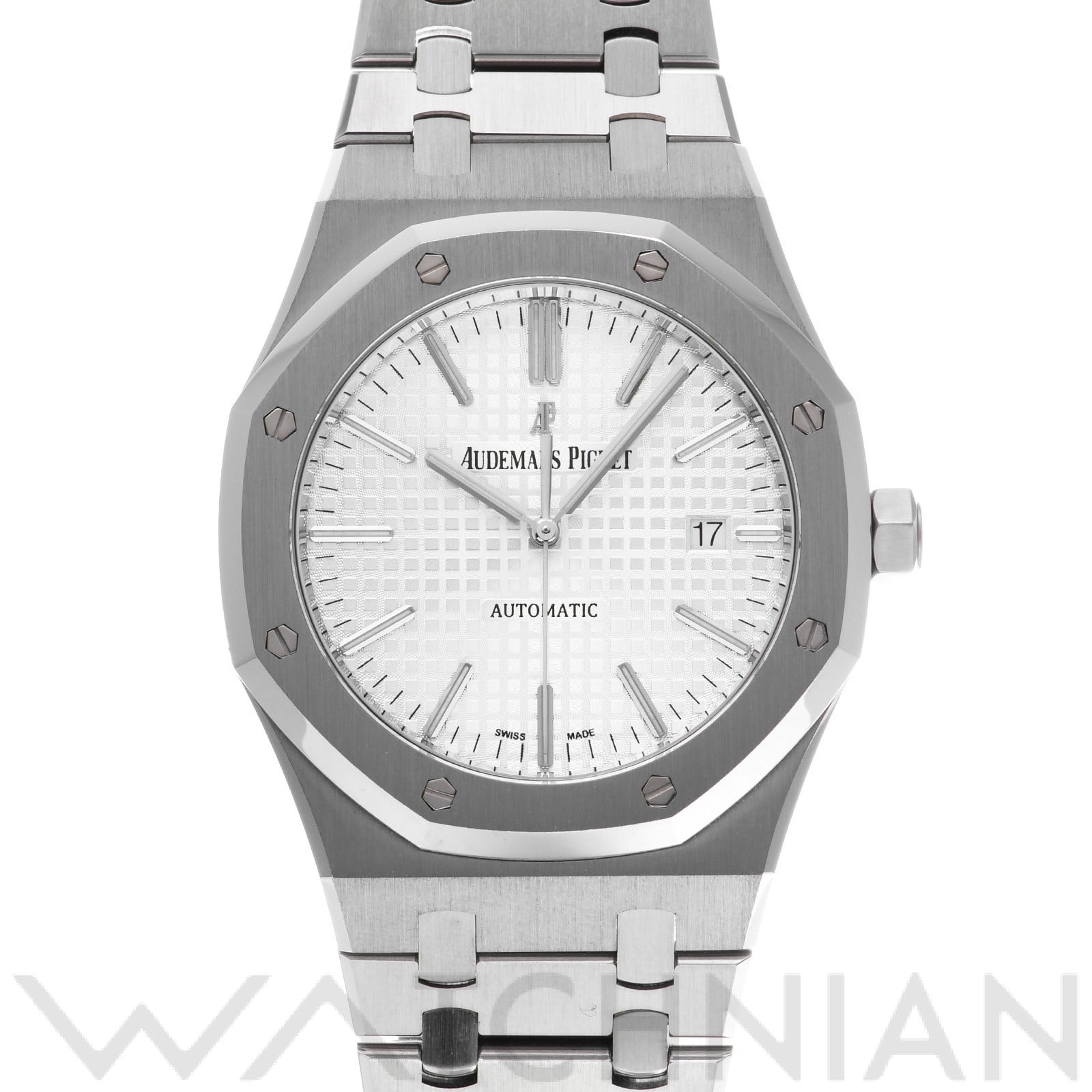 オーデマ ピゲ ロイヤルオーク 15400ST.OO.1220ST.02 シルバー/グランド・タペストリーダイヤル メンズ 時計 【中古】【wristwatch】