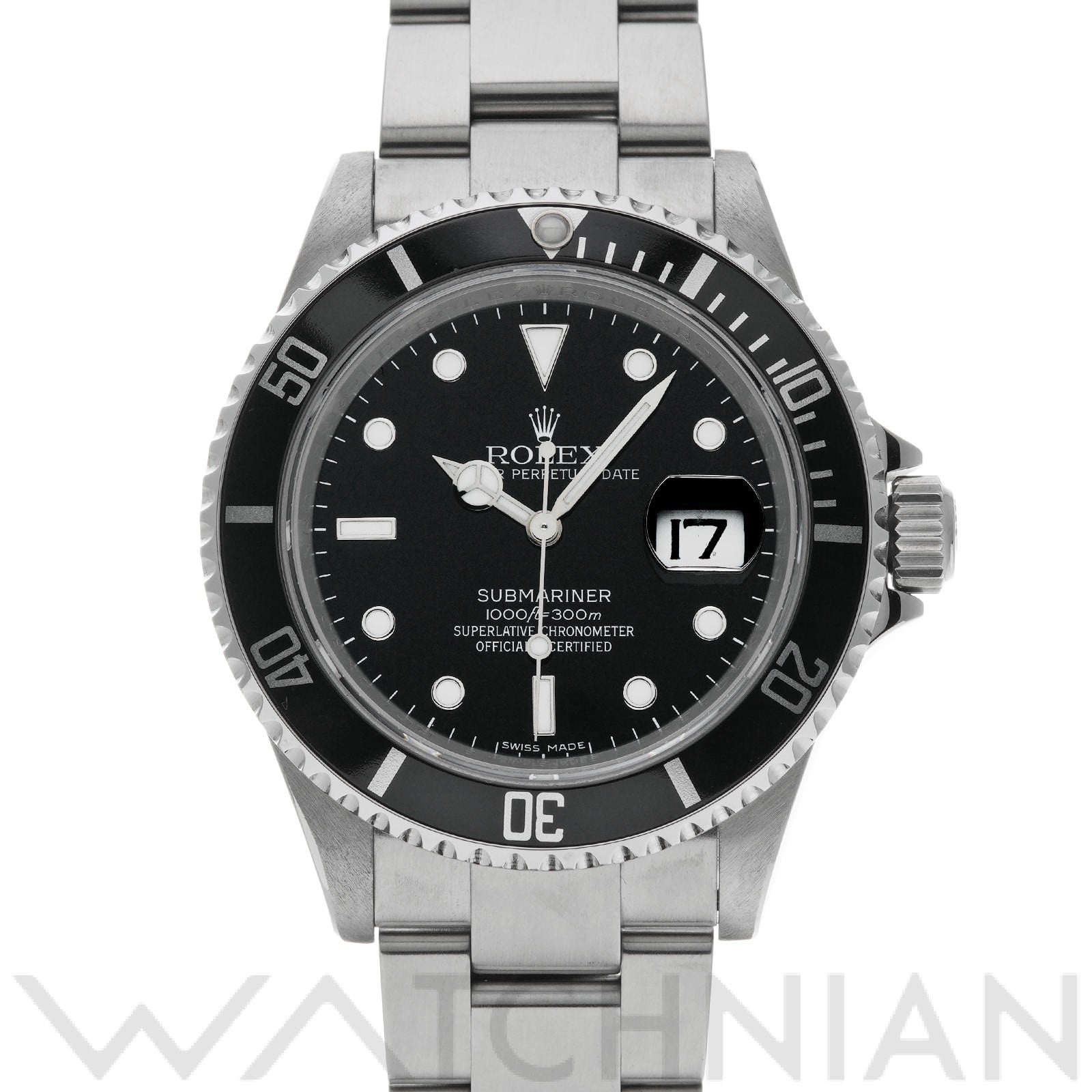 サブマリーナ デイト 16610 V番(2010年頃製造) ブラック ロレックス ROLEX メンズ 【中古】