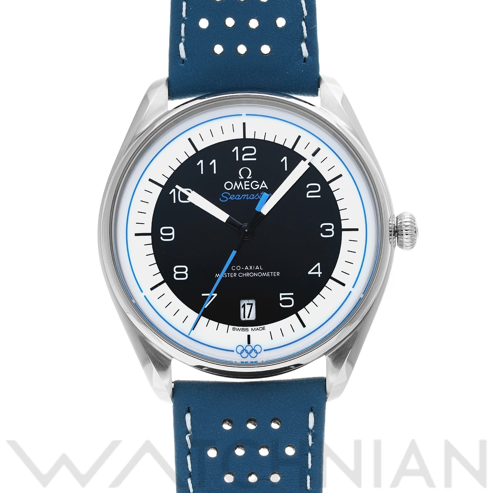 シーマスター オリンピック オフィシャルタイムキーパー コーアクシャル マスタークロノメーター 522.32.40.20.01.001 ブラック/ホワイト オメガ OMEGA メンズ 【中古】