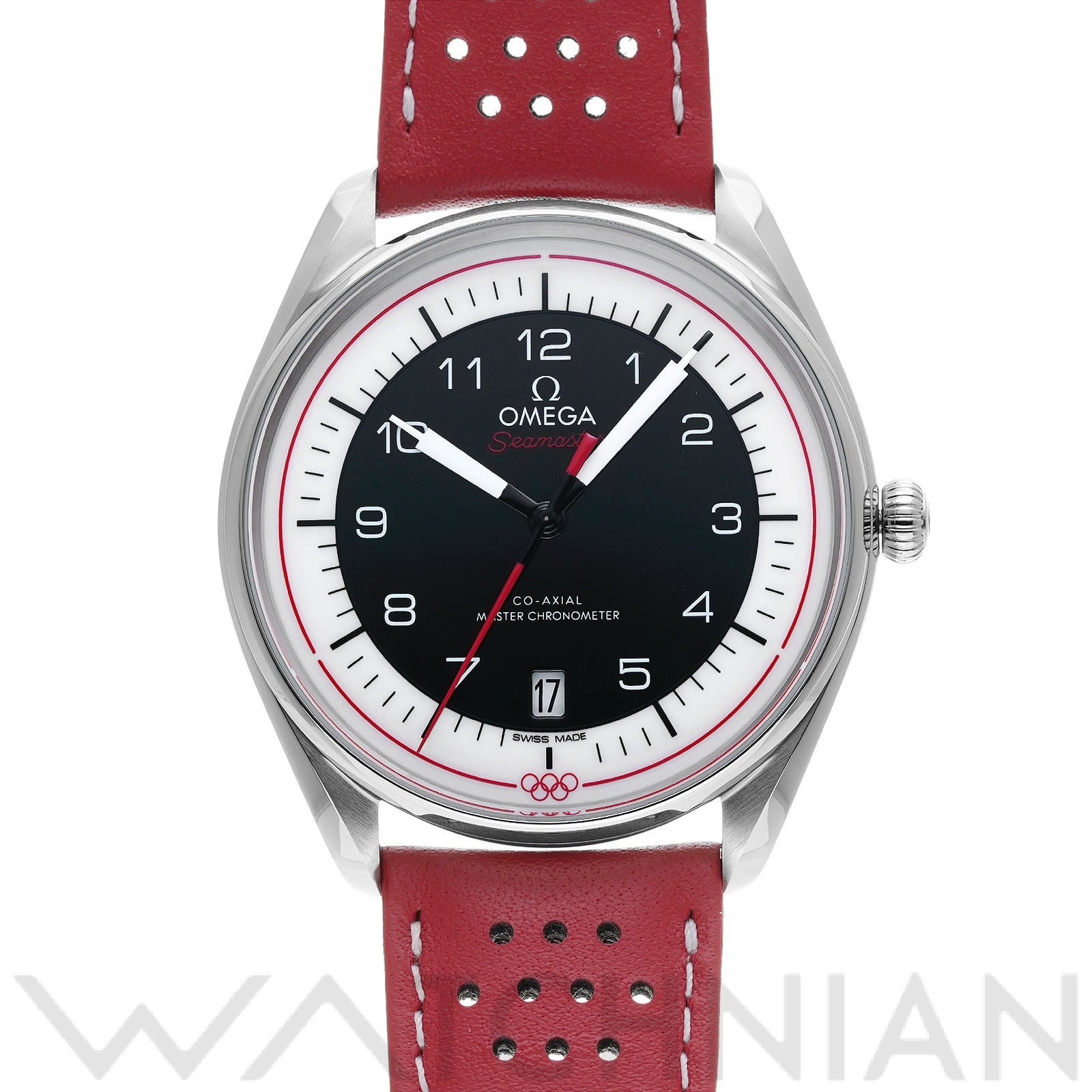 シーマスター オリンピック オフィシャルタイムキーパー コーアクシャル マスタークロノメーター 522.32.40.20.01.004 ブラック/ホワイト オメガ OMEGA メンズ 【中古】