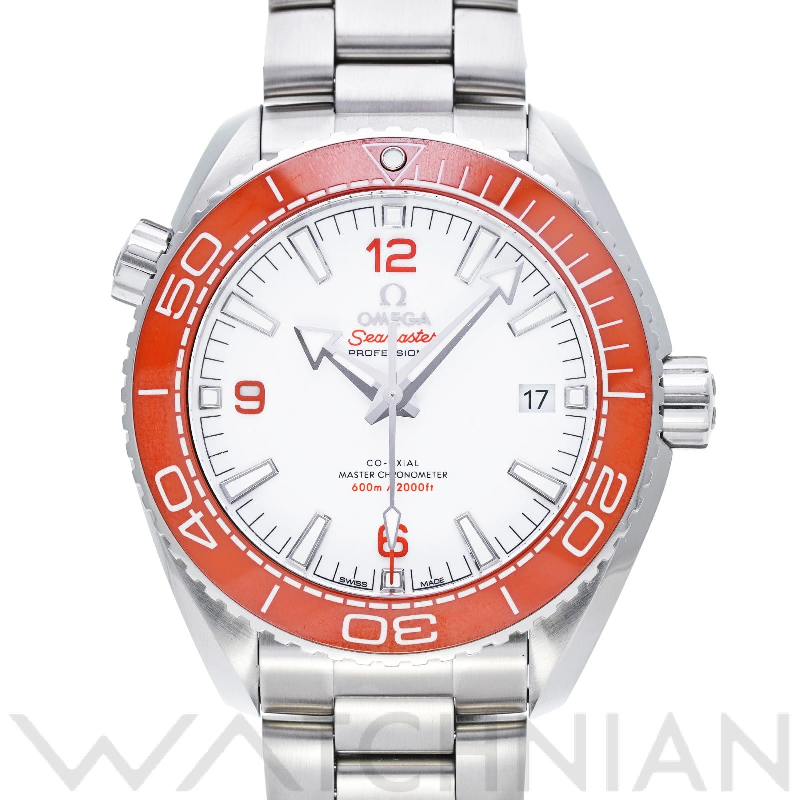 オメガ / OMEGA シーマスター プラネットオーシャン 600 コーアクシャル マスタークロノメーター 215.30.44.21.04.001 ホワイト メンズ 時計 【中古】【wristwatch】