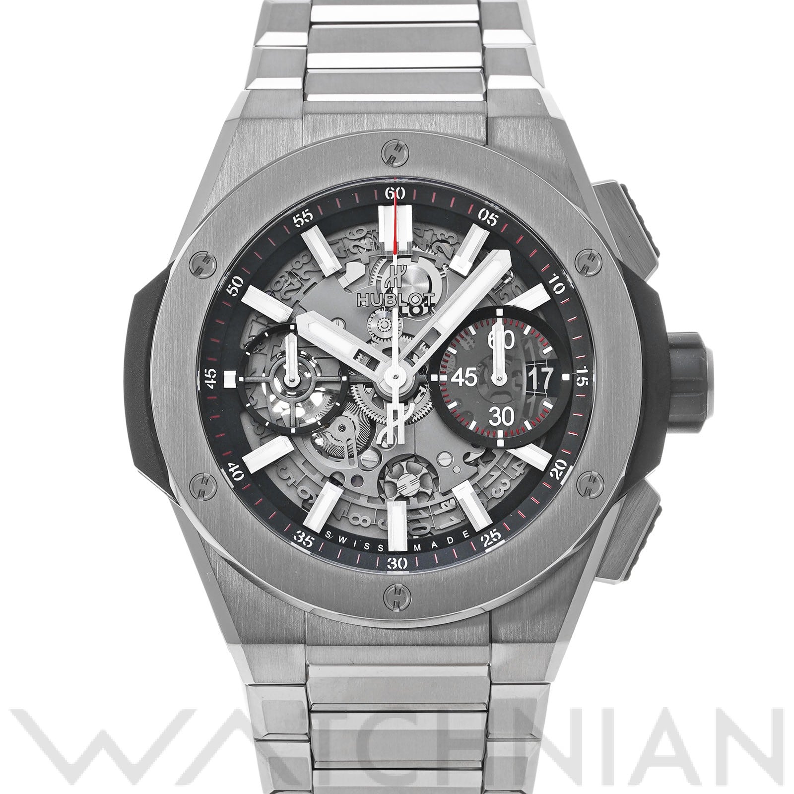 ウブロ / HUBLOT ビッグバン インテグラル チタニウム 451.NX.1170.NX マットブラックスケルトン メンズ 時計 【中古】【wristwatch】