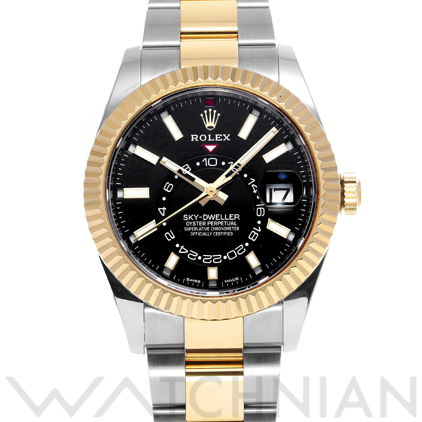スカイドゥエラー 326933 ランダムシリアル ブライトブラック ロレックス ROLEX メンズ 【中古】