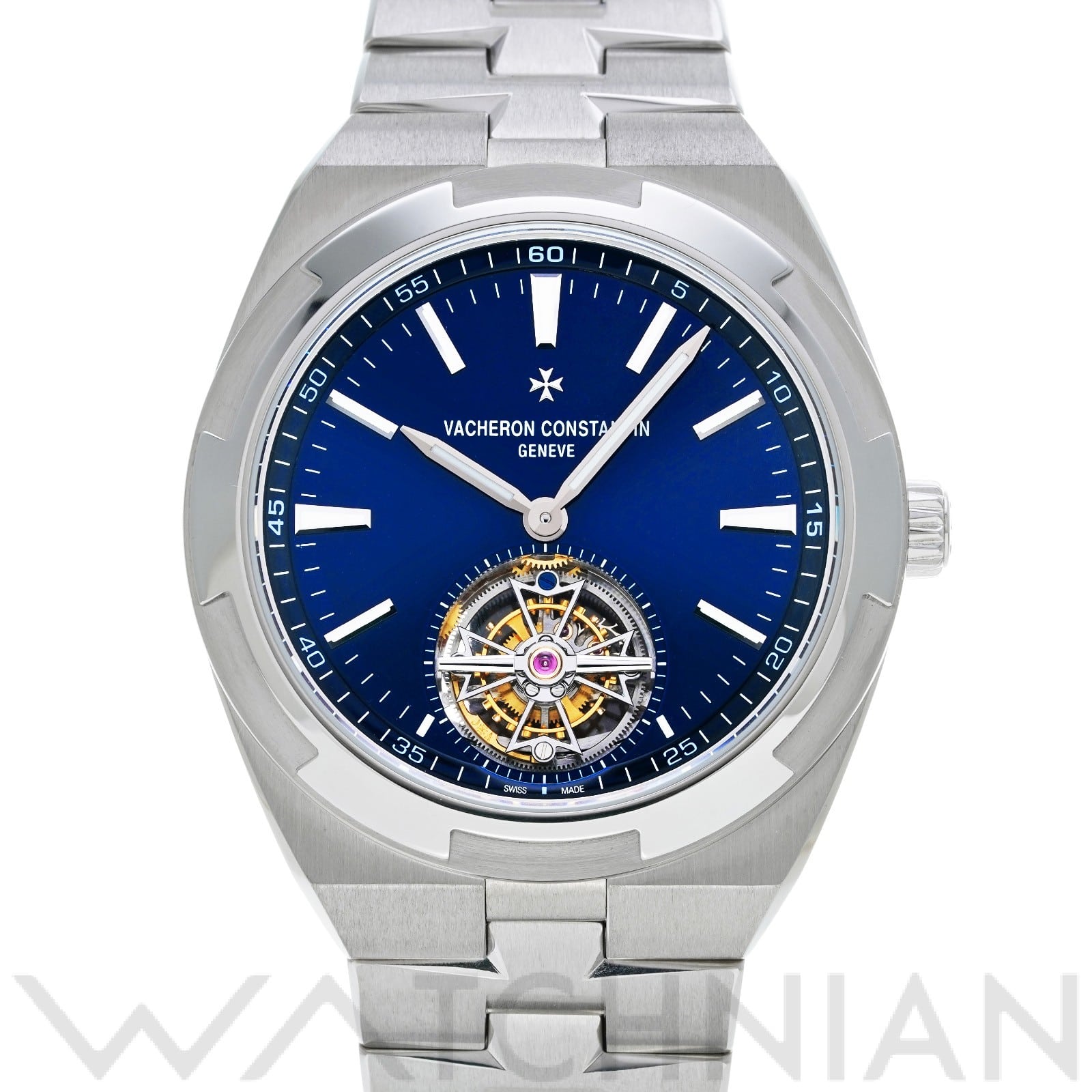 ヴァシュロン コンスタンタン / VACHERON CONSTANTIN オーバーシーズ トゥールビヨン 6000V/110A-B544 ブルー メンズ 時計 【中古】【wristwatch】