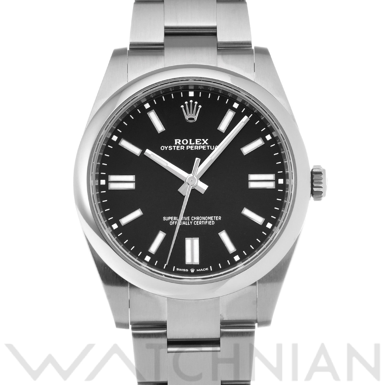 ロレックス オイスターパーペチュアル 41 124300 ブライトブラック メンズ 時計 【中古】【wristwatch】