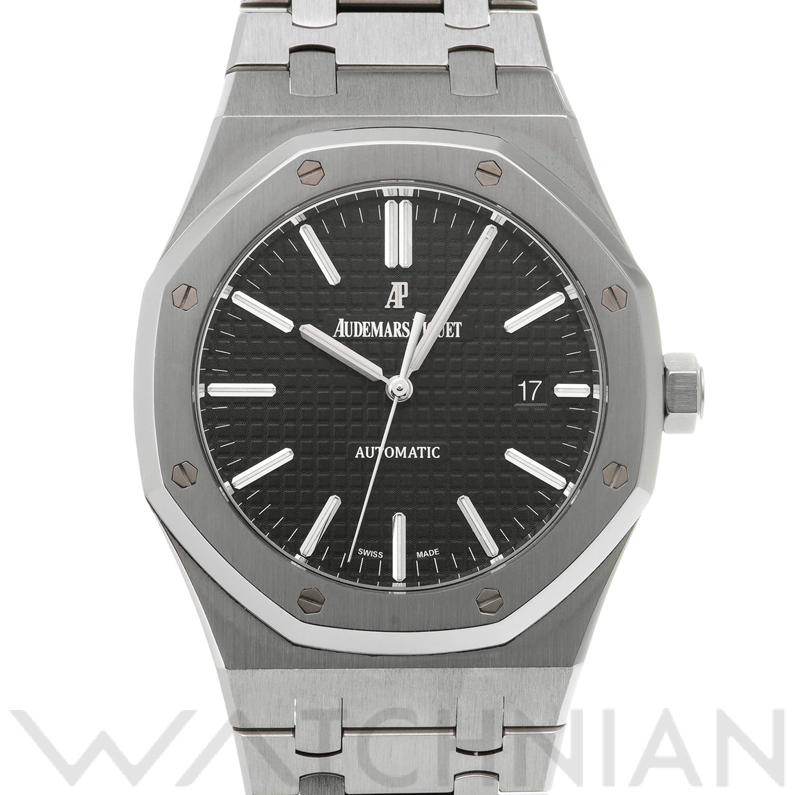 オーデマ ピゲ ロイヤルオーク 15400ST.OO.1220ST.01 ブラック メンズ 時計 【中古】【wristwatch】