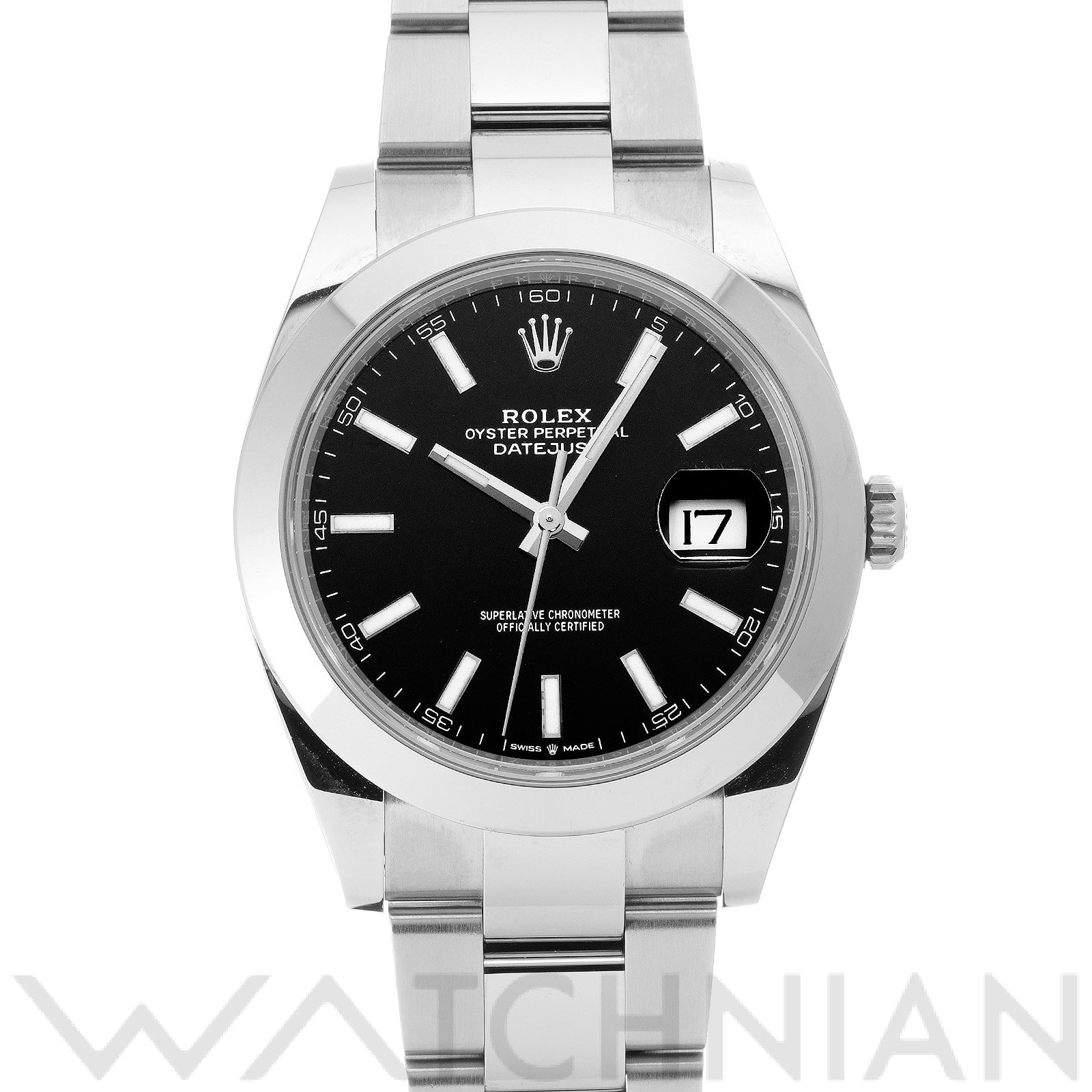 ロレックス / ROLEX デイトジャスト 41 126300 ブライトブラック メンズ 時計 【中古】【wristwatch】