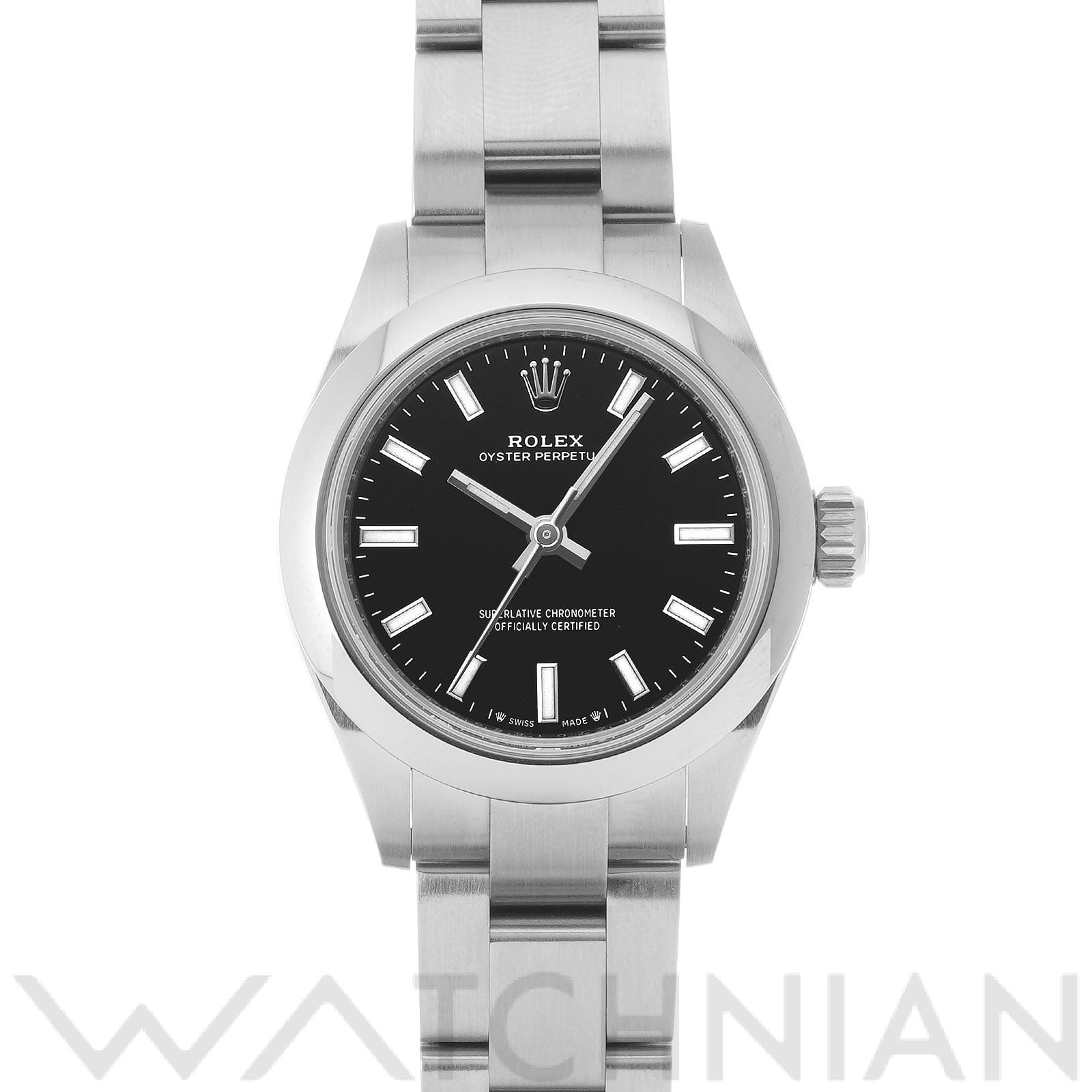 ロレックス オイスターパーペチュアル 28 276200 ブライトブラック レディース 時計 【中古】【wristwatch】