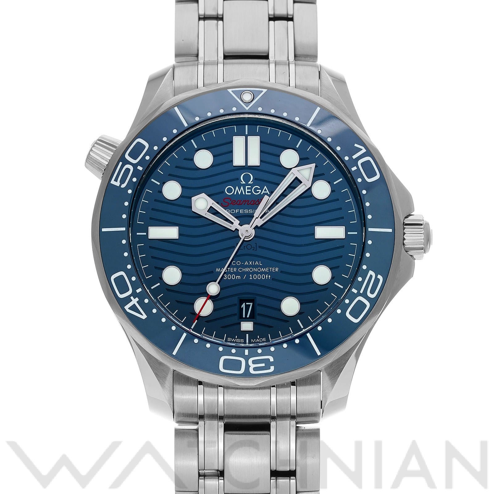 オメガ / OMEGA シーマスター ダイバー300 コーアクシャル マスタークロノメーター 210.30.42.20.03.001 ブルー メンズ 時計 【中古】【wristwatch】