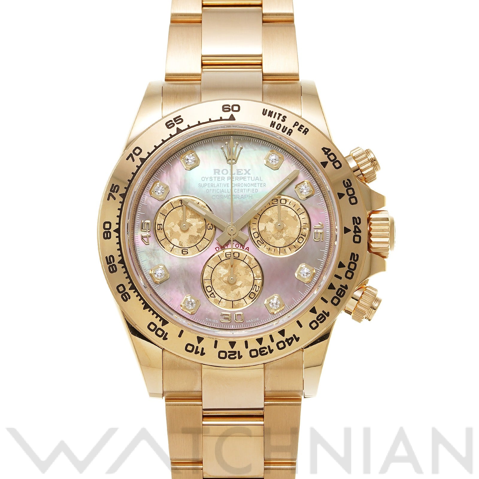 ロレックス コスモグラフ デイトナ 116508NG ブラックシェル/ゴールドクリスタル/ダイヤモンド メンズ 時計 【中古】【wristwatch】