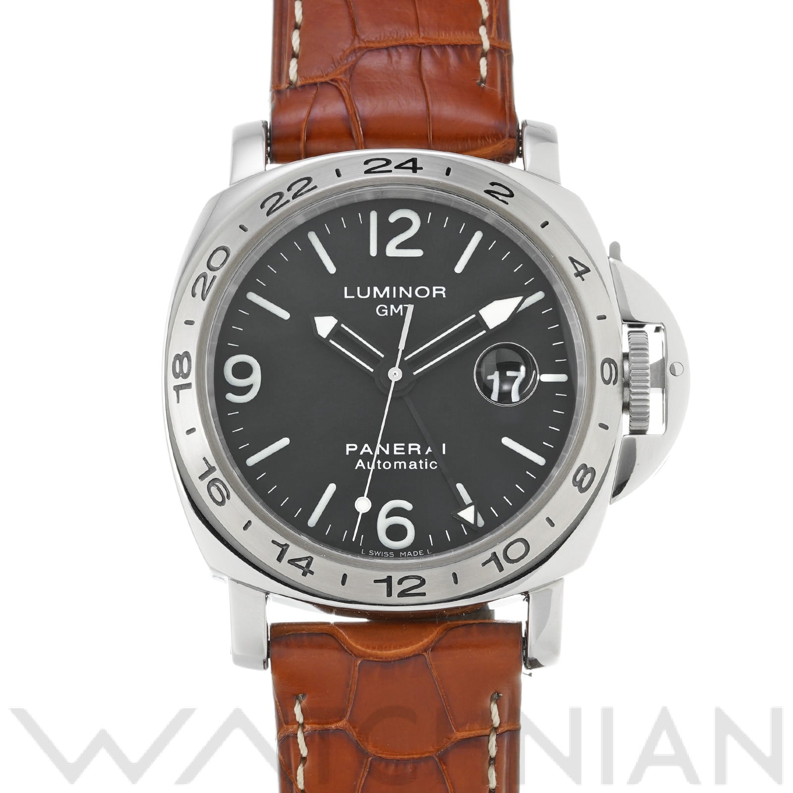 ルミノール GMT PAM00023 B番(1999年製造) ブラック パネライ OFFICINE PANERAI メンズ 【中古】