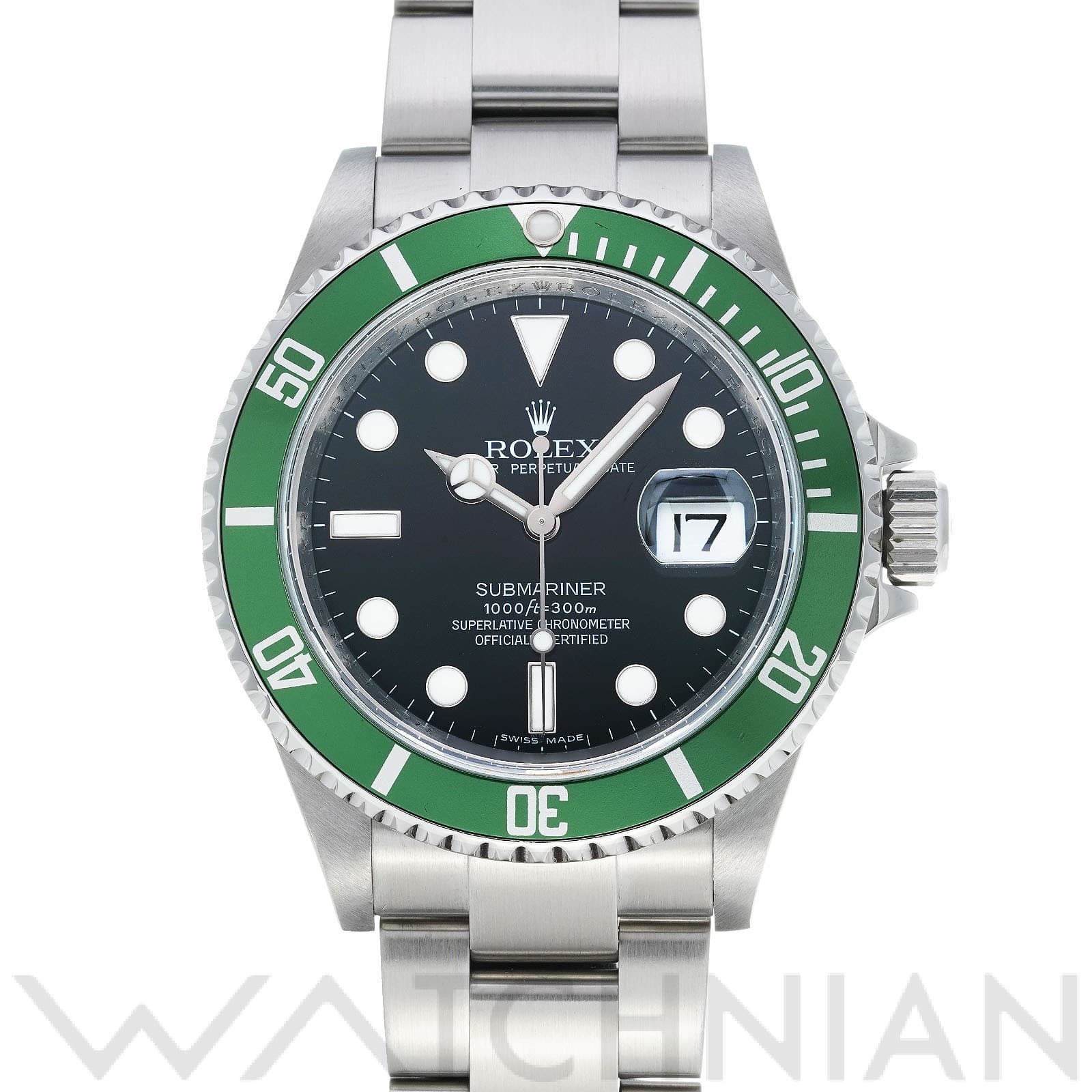 ロレックス / ROLEX サブマリーナ デイト 16610LV ブラック メンズ 時計 【中古】【wristwatch】