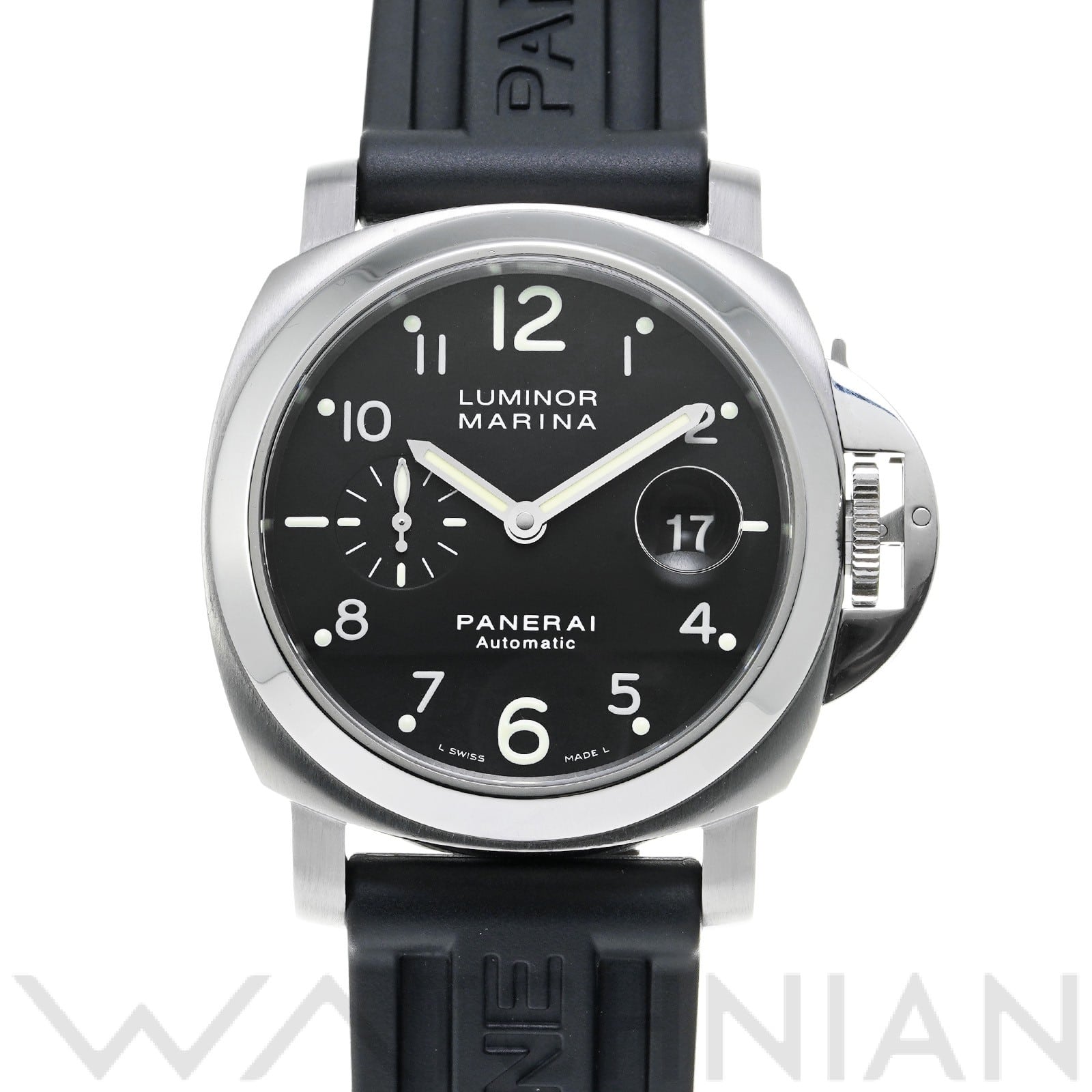 ルミノールマリーナ PAM00164 J番(2007年製造) ブラック パネライ OFFICINE PANERAI メンズ 【中古】