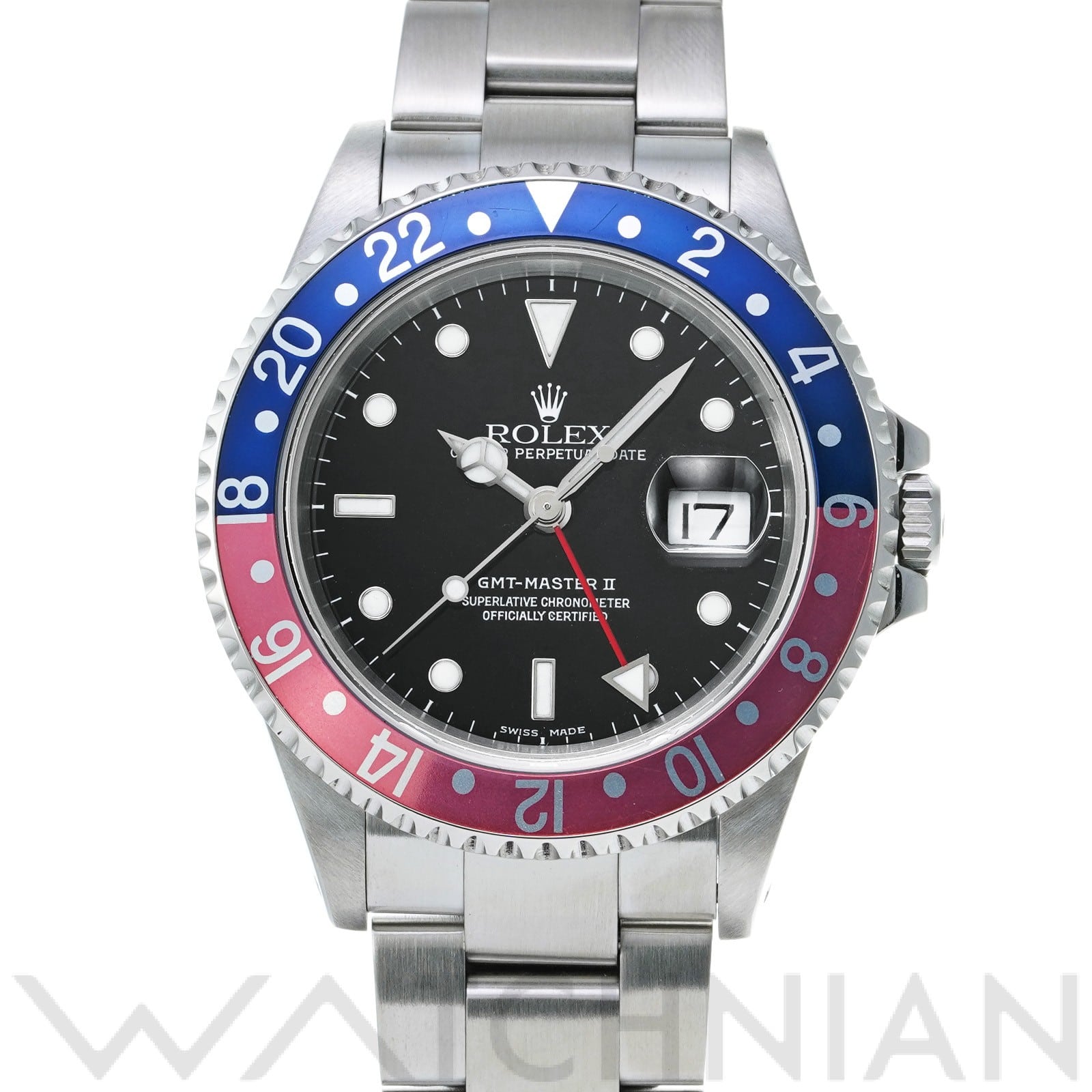 ロレックス GMTマスターII 16710 ブラック メンズ 時計 【中古】【wristwatch】