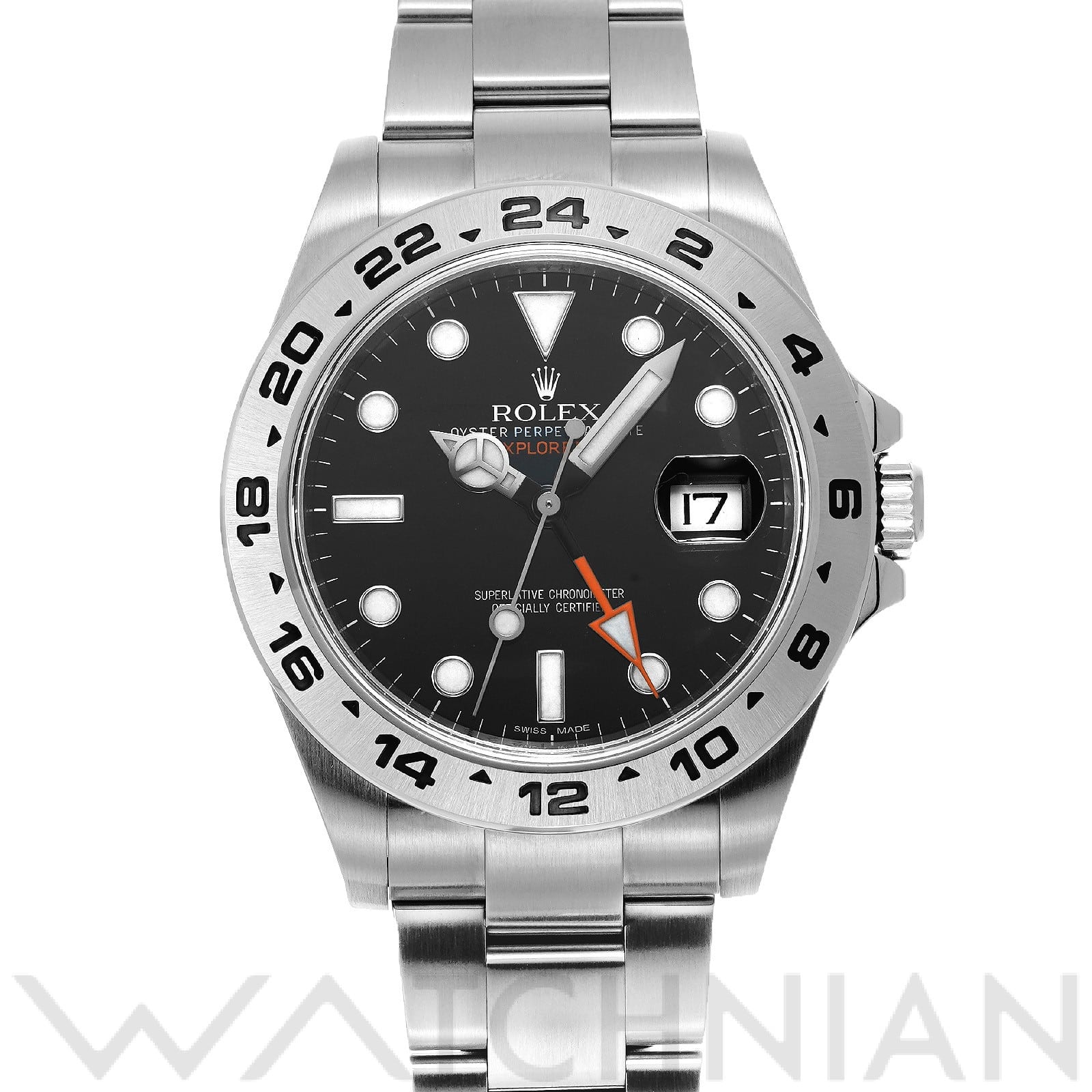 ロレックス エクスプローラーII 216570 ブラック メンズ 時計 【中古】【wristwatch】