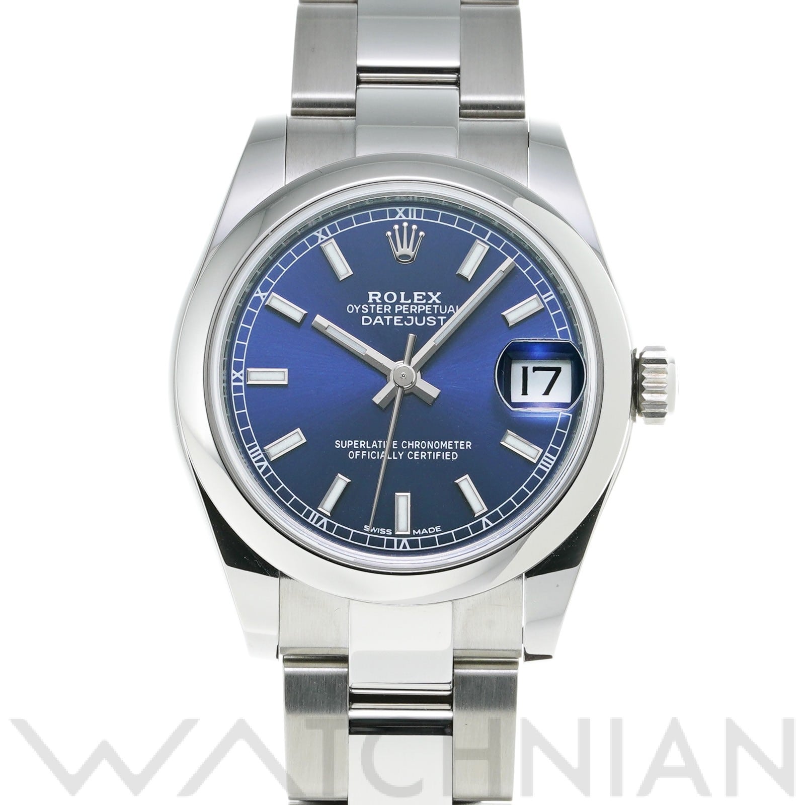 ロレックス デイトジャスト 31 178240 ブルー ユニセックス 時計 【中古】【wristwatch】